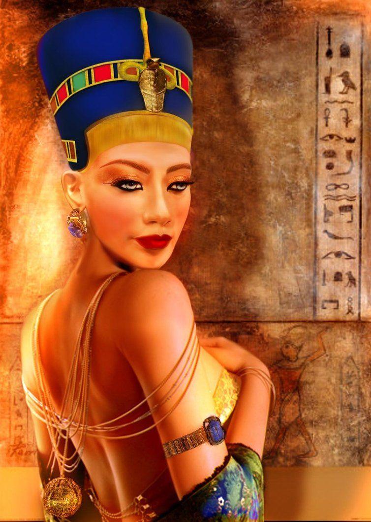 754x1060 Queen Nefertiti Painting. Explore