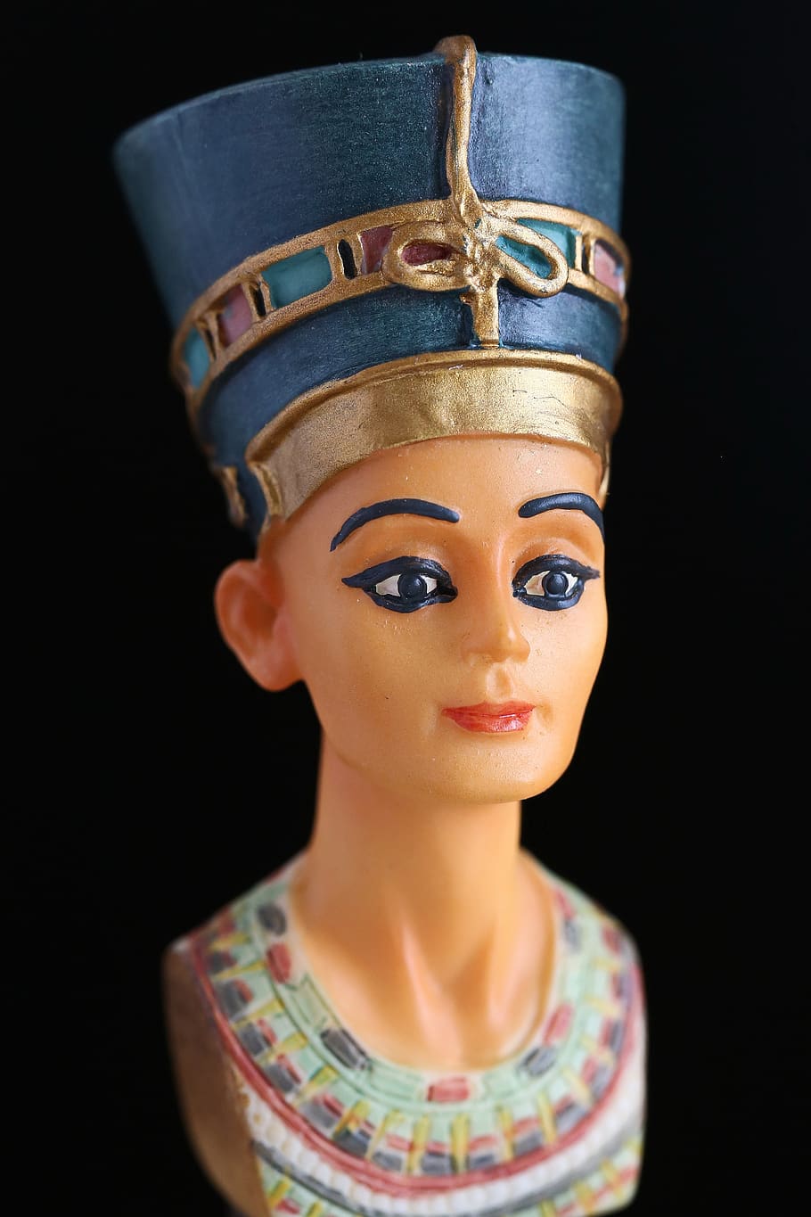 910x1365 HD wallpaper: egyptian, nefertiti, cleopatra, queen, girl, antiquity, woman