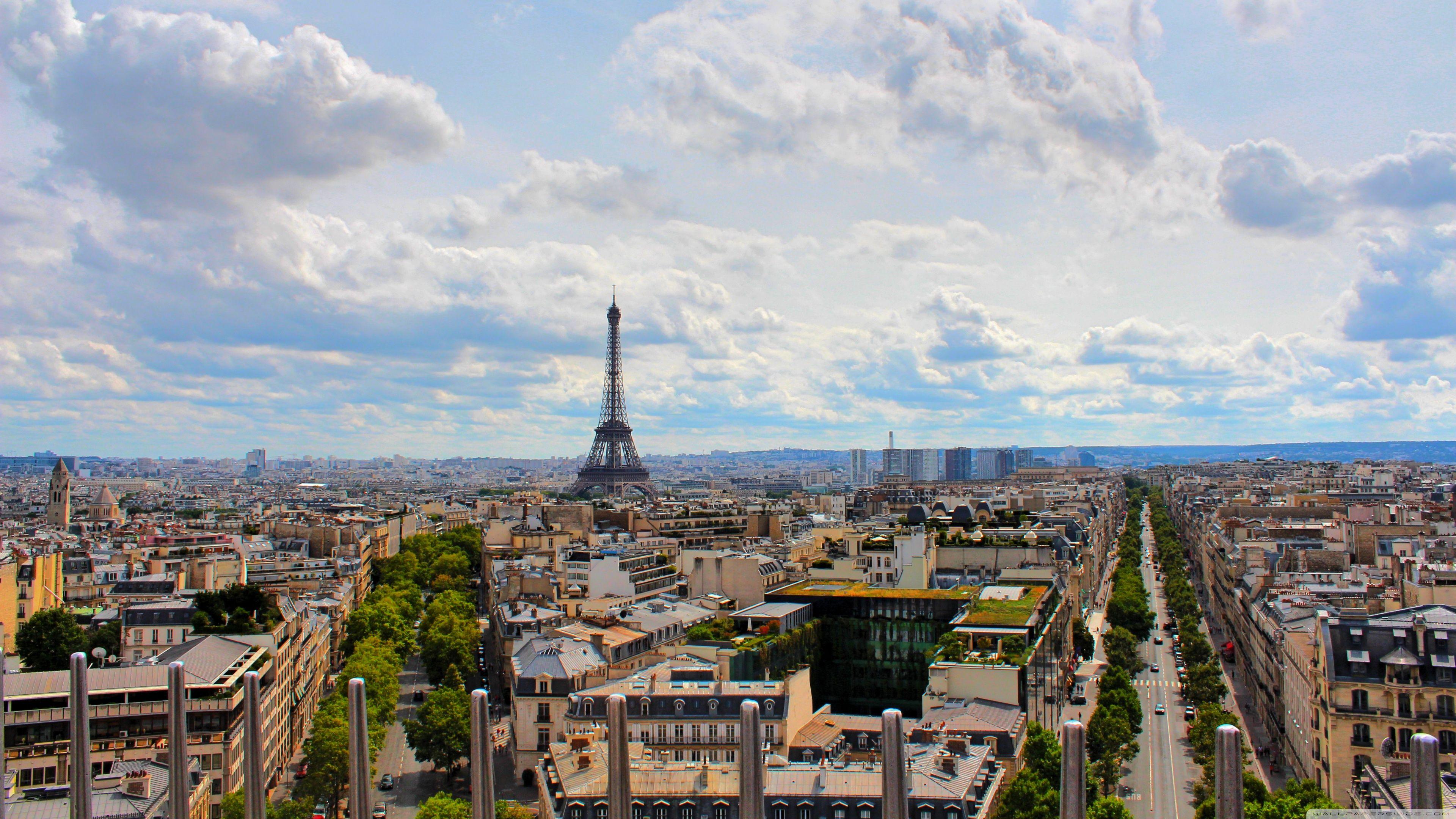 3840x2160 Tháp Eiffel, Paris, Pháp ❤ Hình nền máy tính để bàn HD 4K