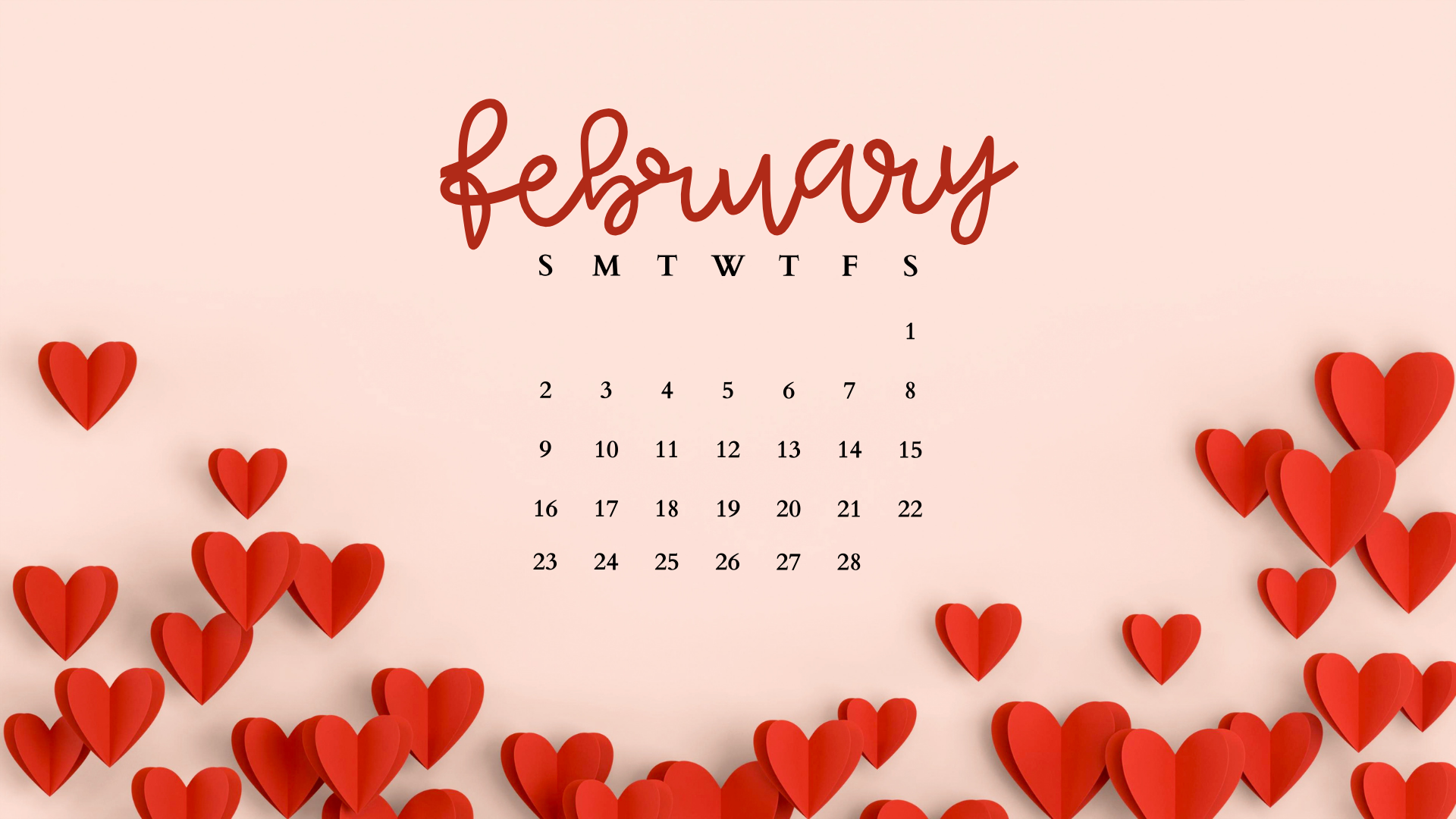 1920x1080 FREE FEBRUARY 2025 DESKTOP CALENDAR