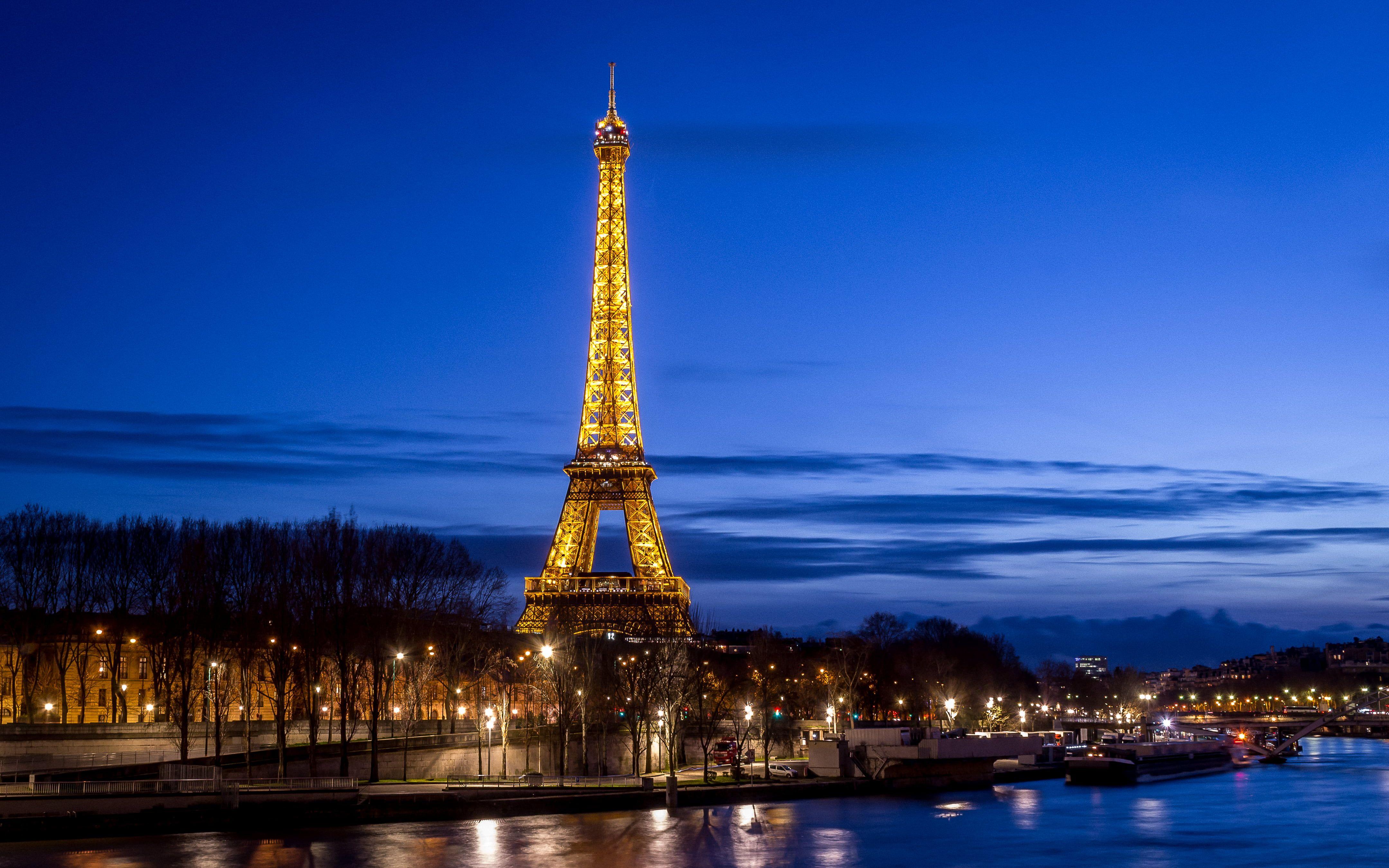 4318x2699 Silhouette photography of Eiffel Tower, tour eiffel HD