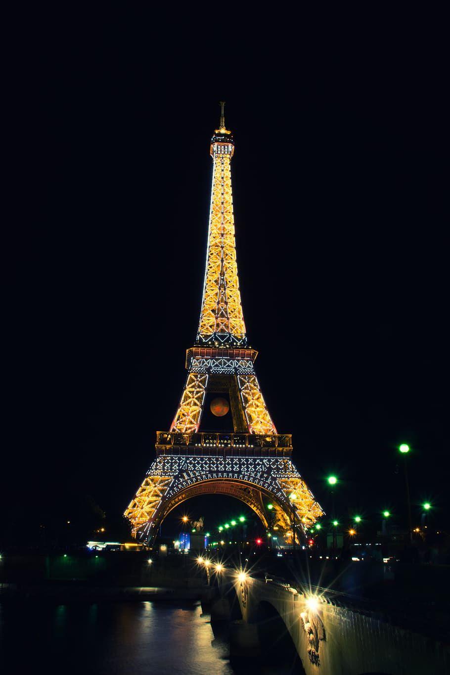910x1365 HD wallpaper: france, paris, tour eiffel, city, long exposure