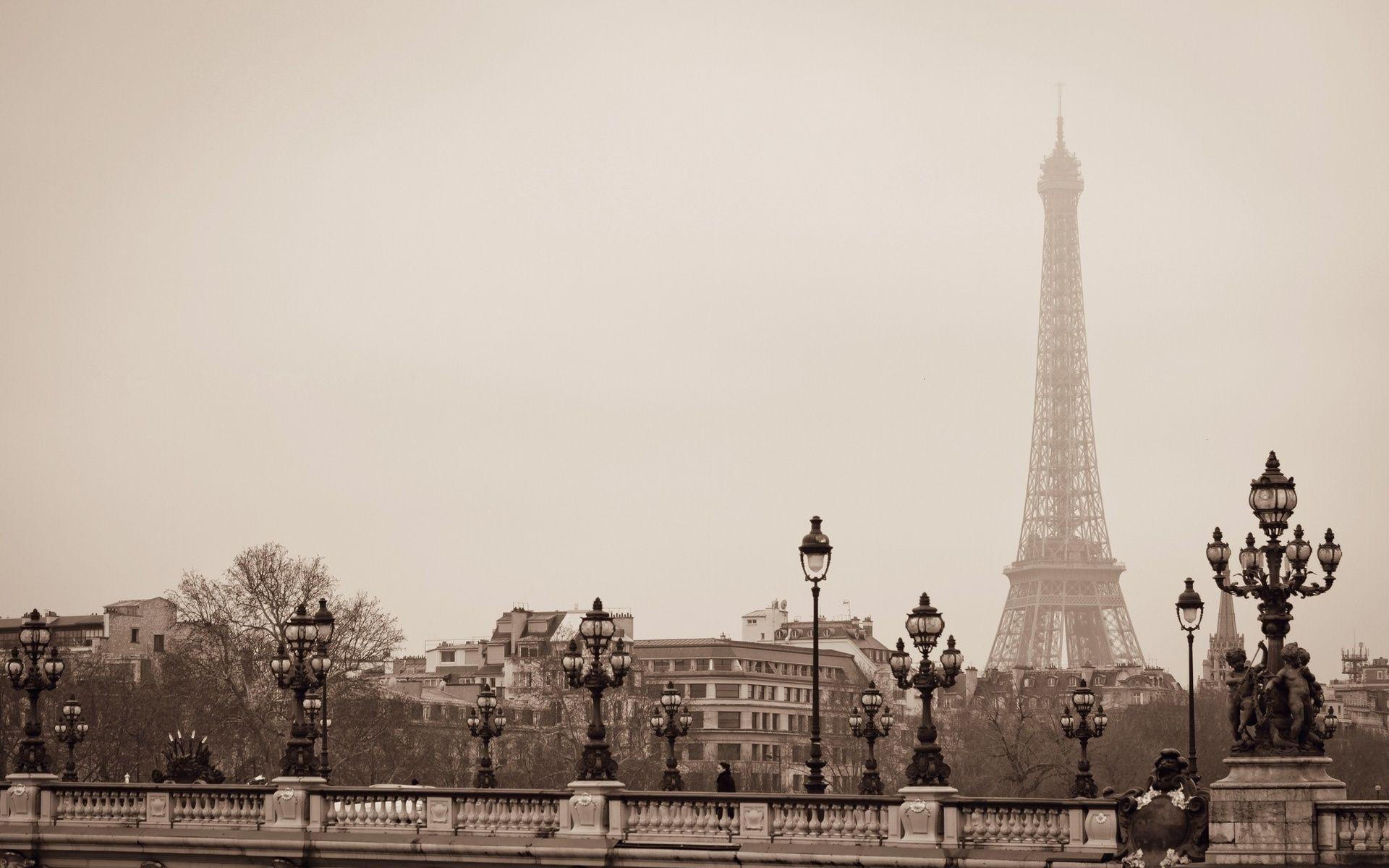 1920x1200 Paris Tour Eiffel Bridge Wallpaper and Free Stock