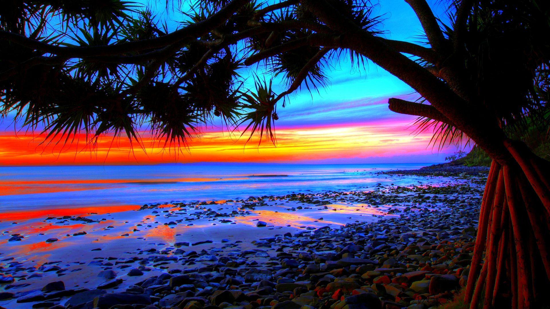 1920x1080 Found on Bing. Beach