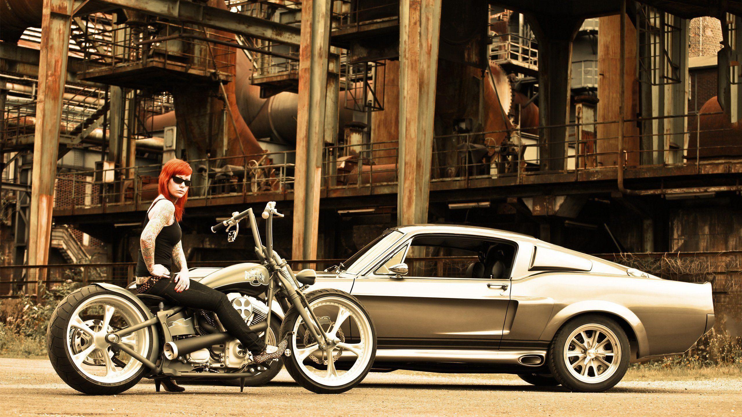2560x1440 Bobber Motorcycle Wallpaper Free Download