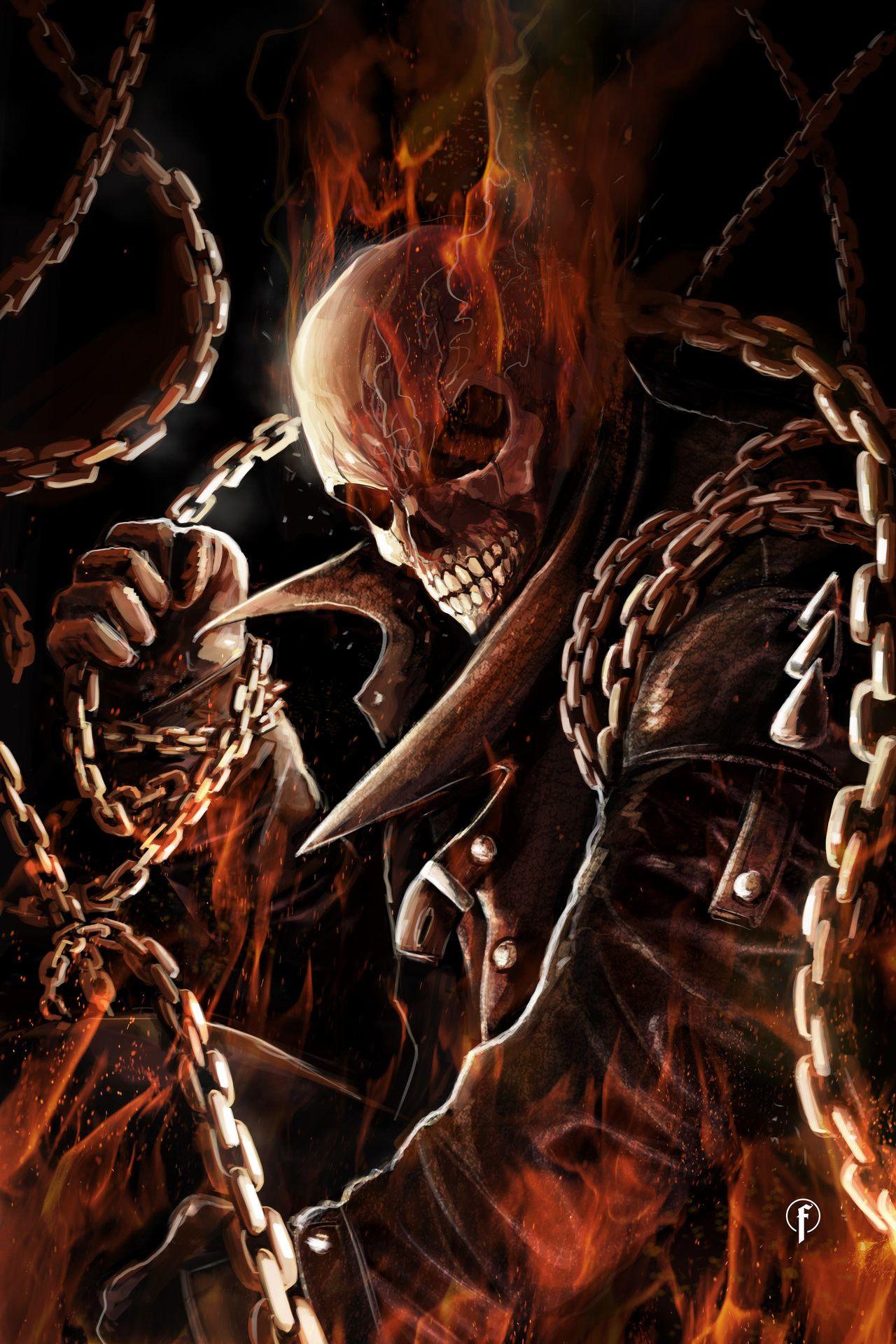 1280x1920 Ghost Rider Wallpaper