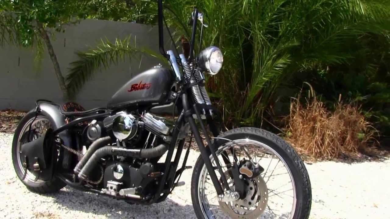 1280x720 Used 2003 Harley Davidson XL883 Custom Bobber Motorcycle