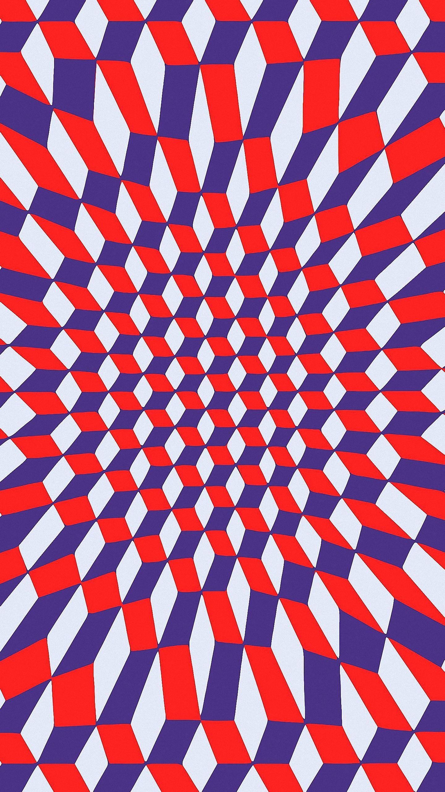 1440x2560 Cool Square Illusion iPhone 6s Wallpaper HD