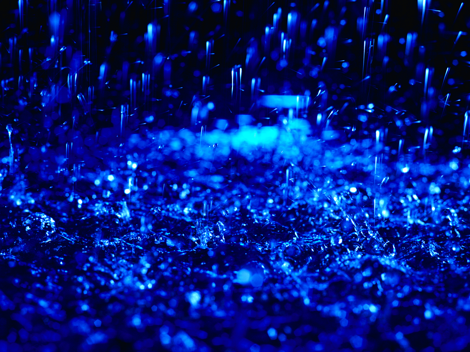 1600x1200 3D Rain Wallpaper
