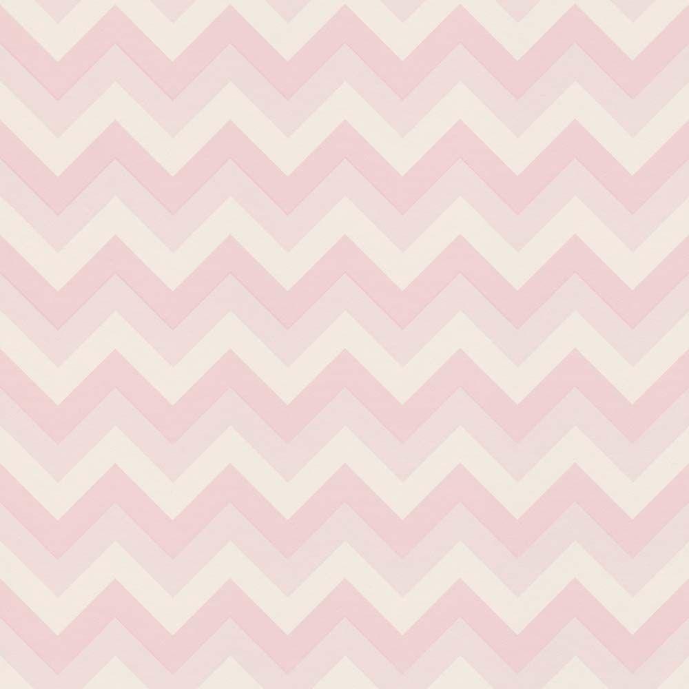 1000x1000 Kids Wallpaper zig zag pink white World Wide Walls 028857