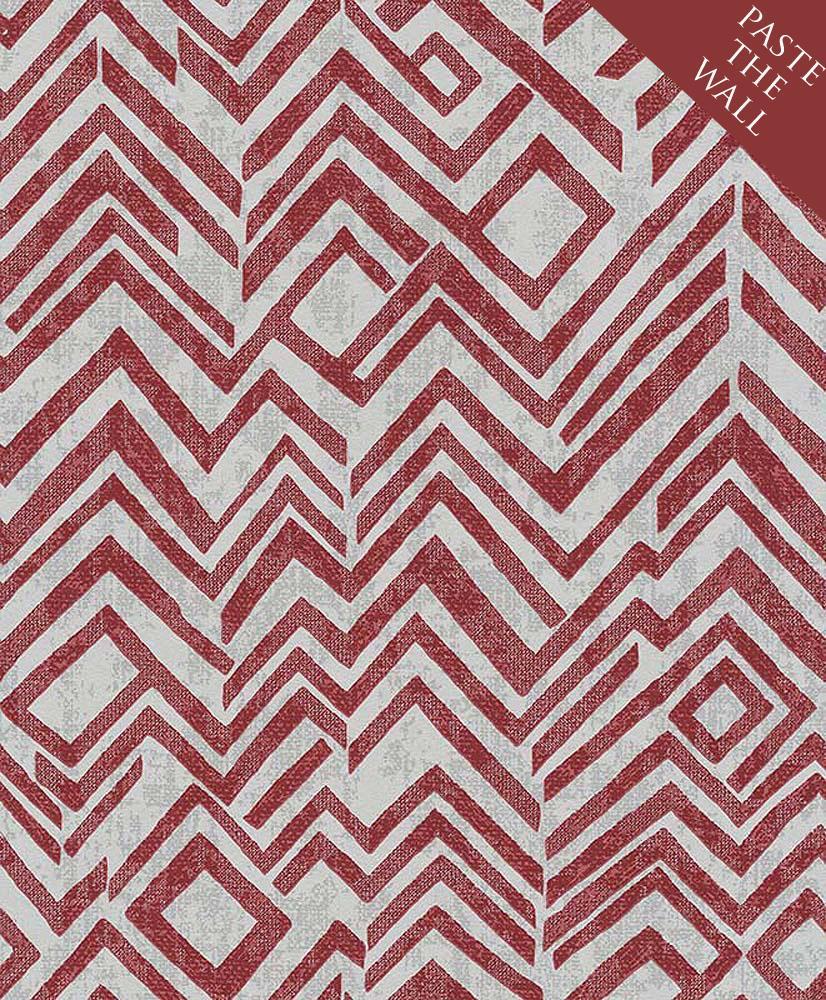 826x1000 Details about Geometric Chevron Zig Zag Wallpaper Red White Paste The Wall Vinyl Erismann