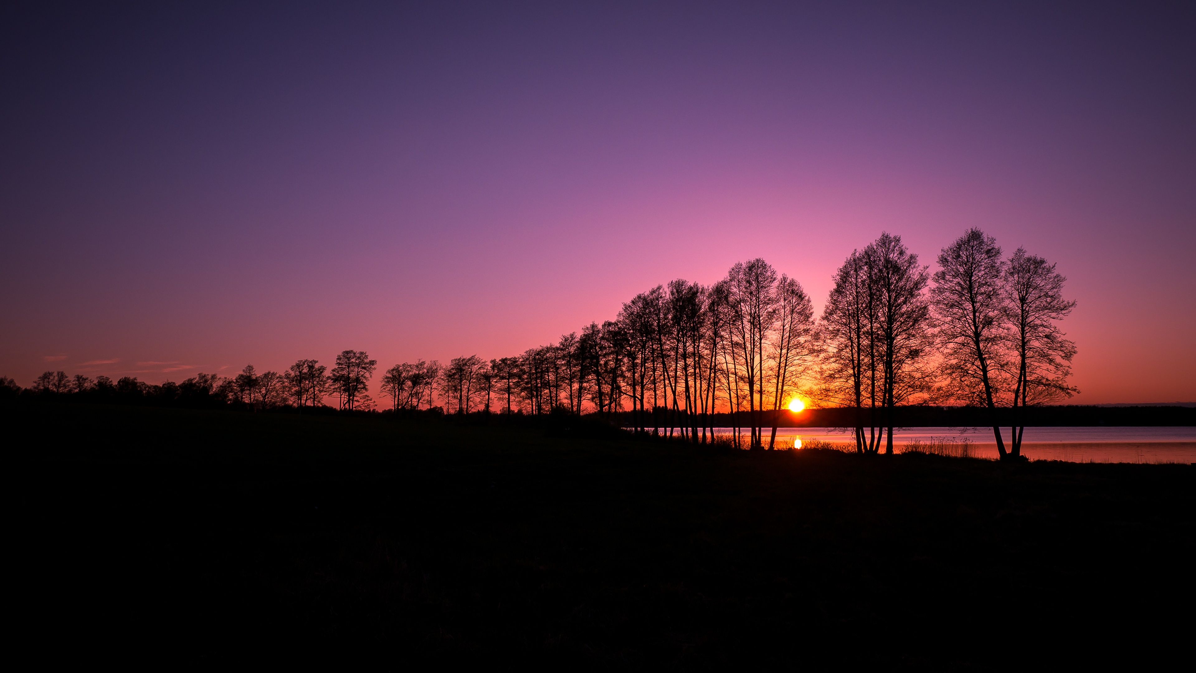 3840x2160 Wallpaper 4K, Finland, Landscape, Sunset