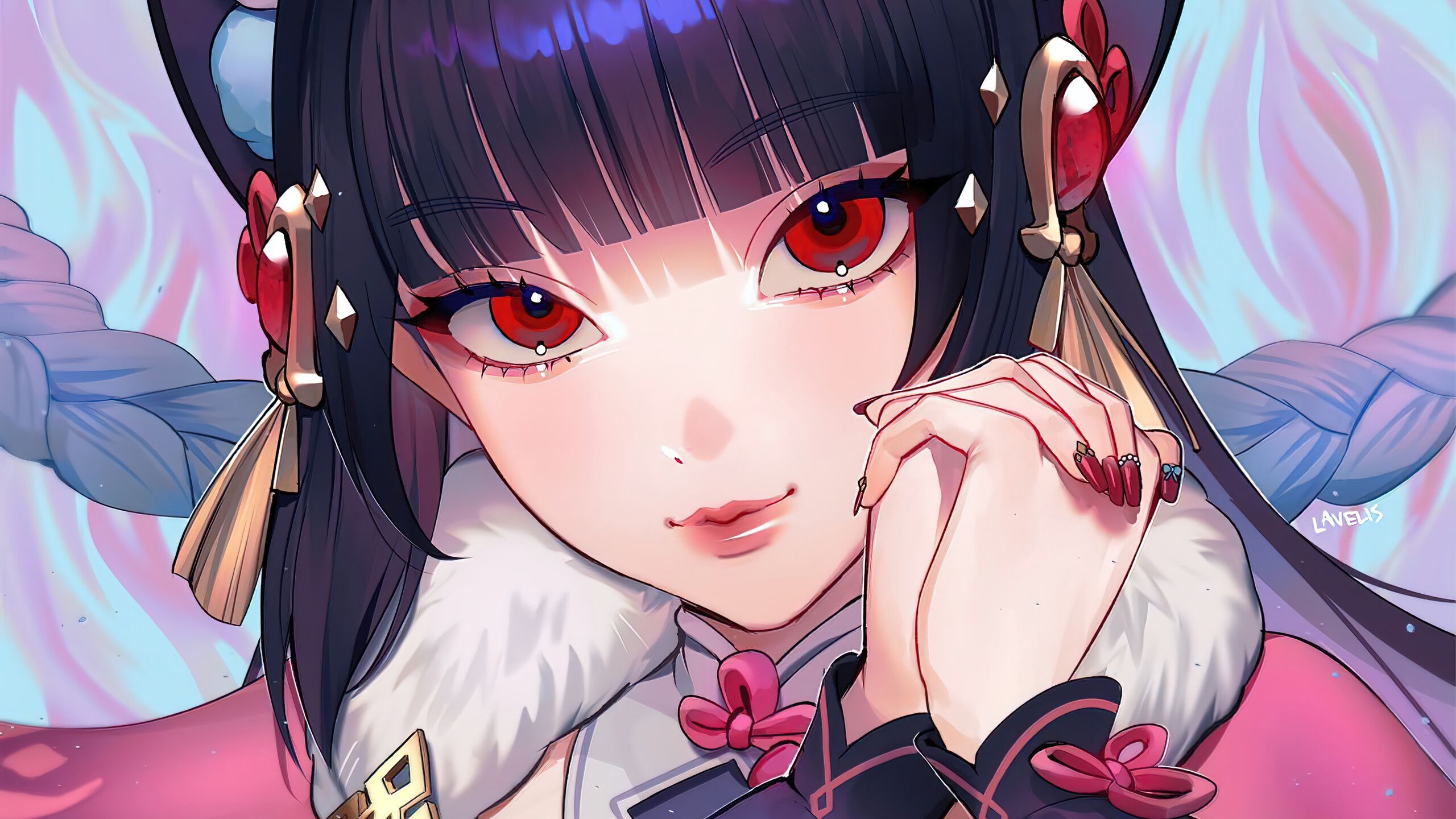 2560x1440 Yun Jin (Genshin Impact) Wallpaper