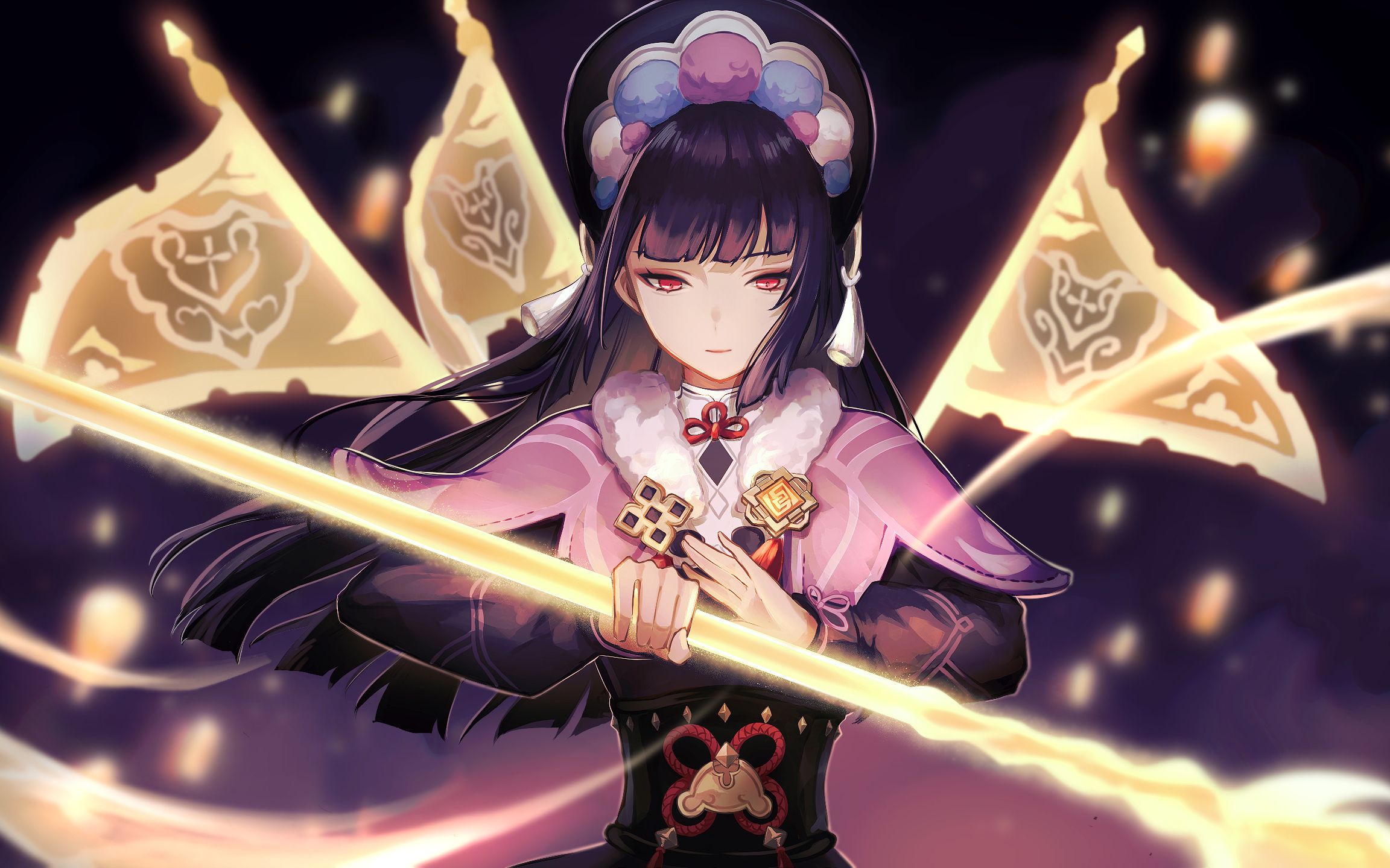 2304x1440 Yun Jin Art Genshin Impact HD Wallpaper