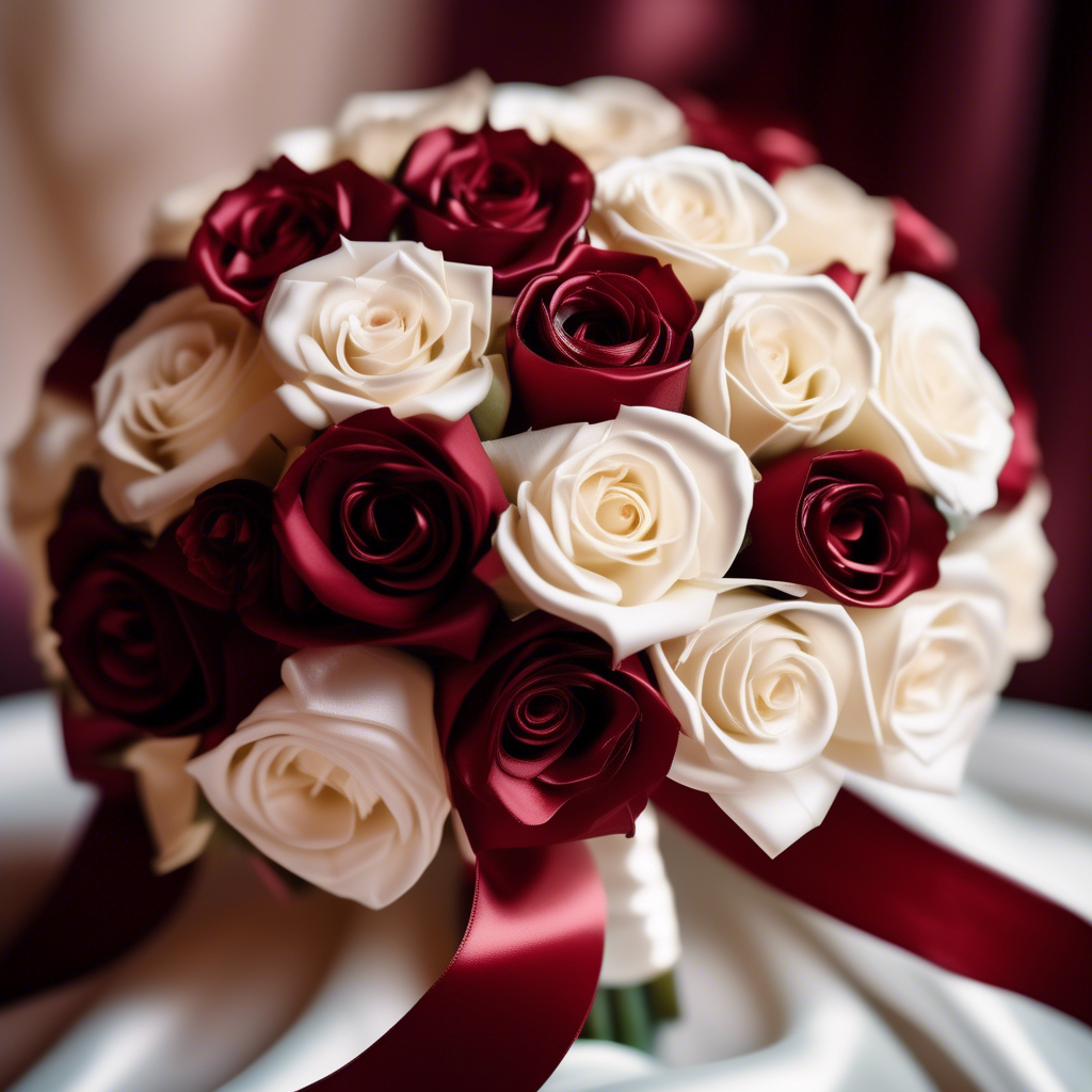 1024x1024 Red and White Roses for Weddings