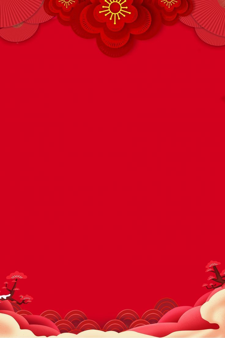 736x1104 Red Festive Invitation Card Background
