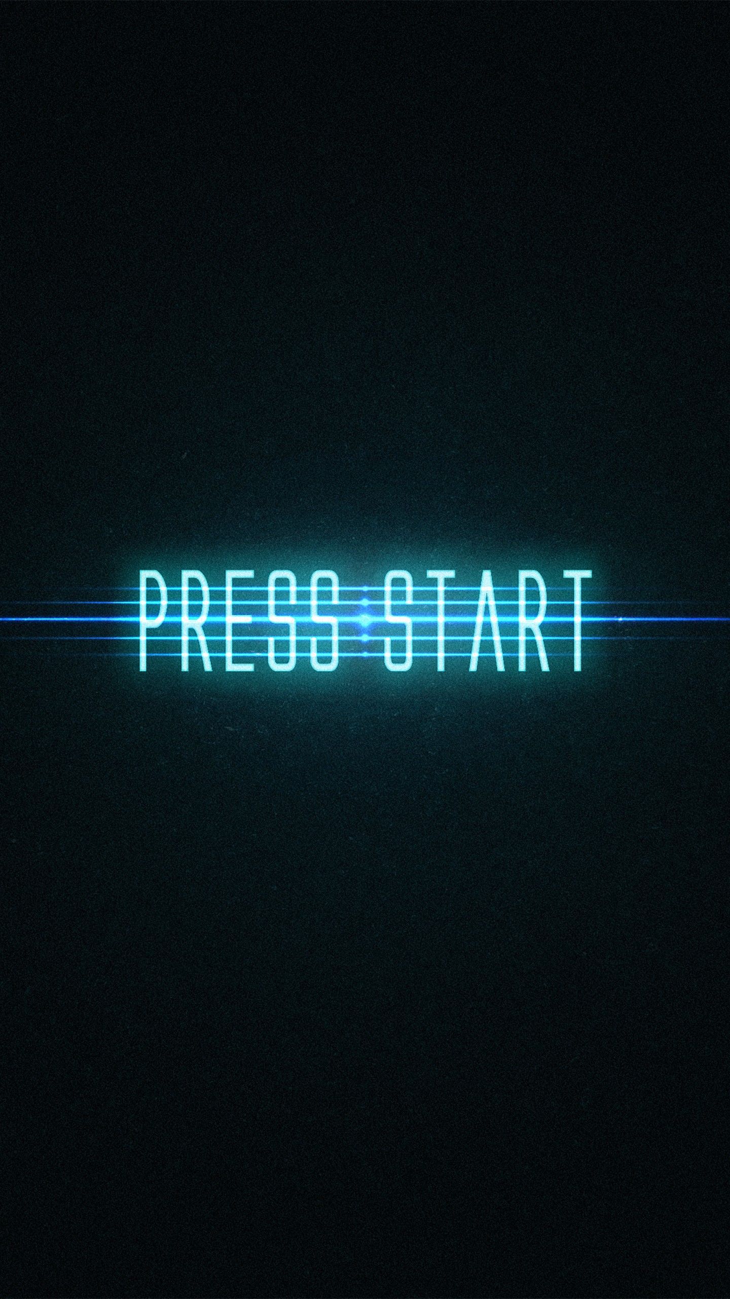 1440x2560 PRESS START Neon 4K Wallpaper. HD