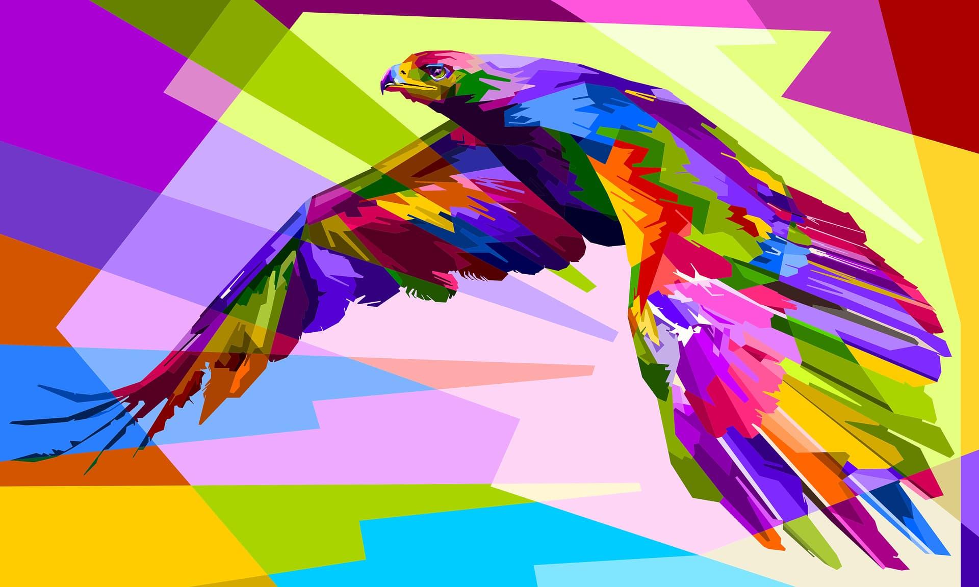 1920x1152 Các hình ảnh miễn Nghệ thuật, Con chim, Đầy màu sắc, Màu sắc, chim ưng
