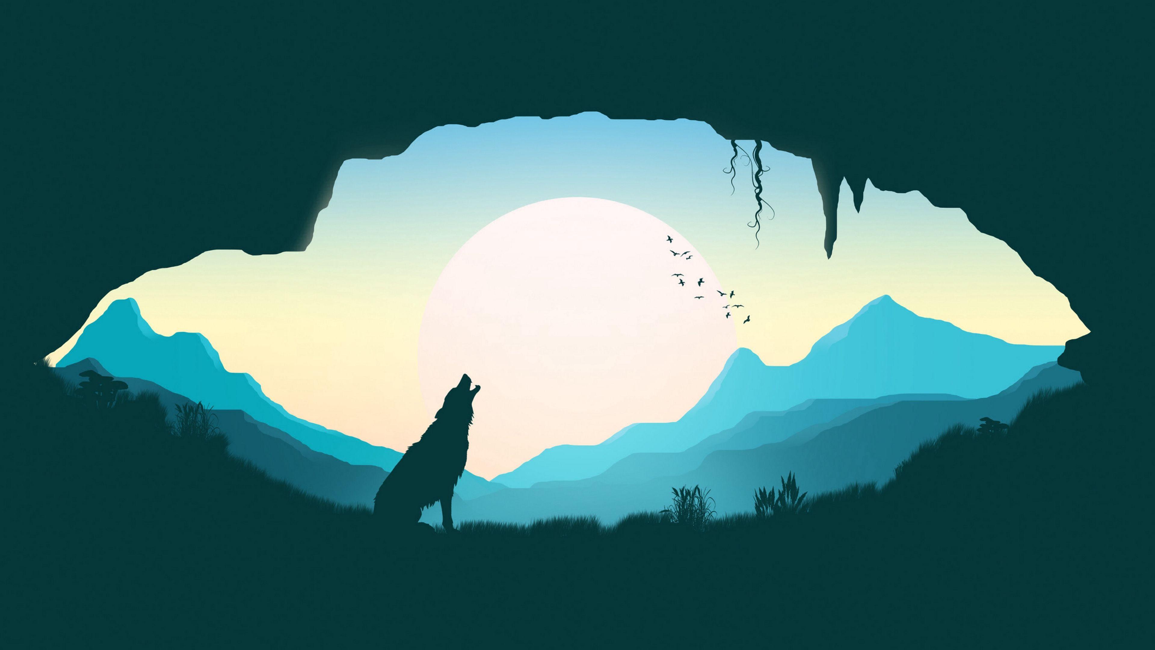 Minimalist Wolf Wallpapers - Top Free Minimalist Wolf Backgrounds ...