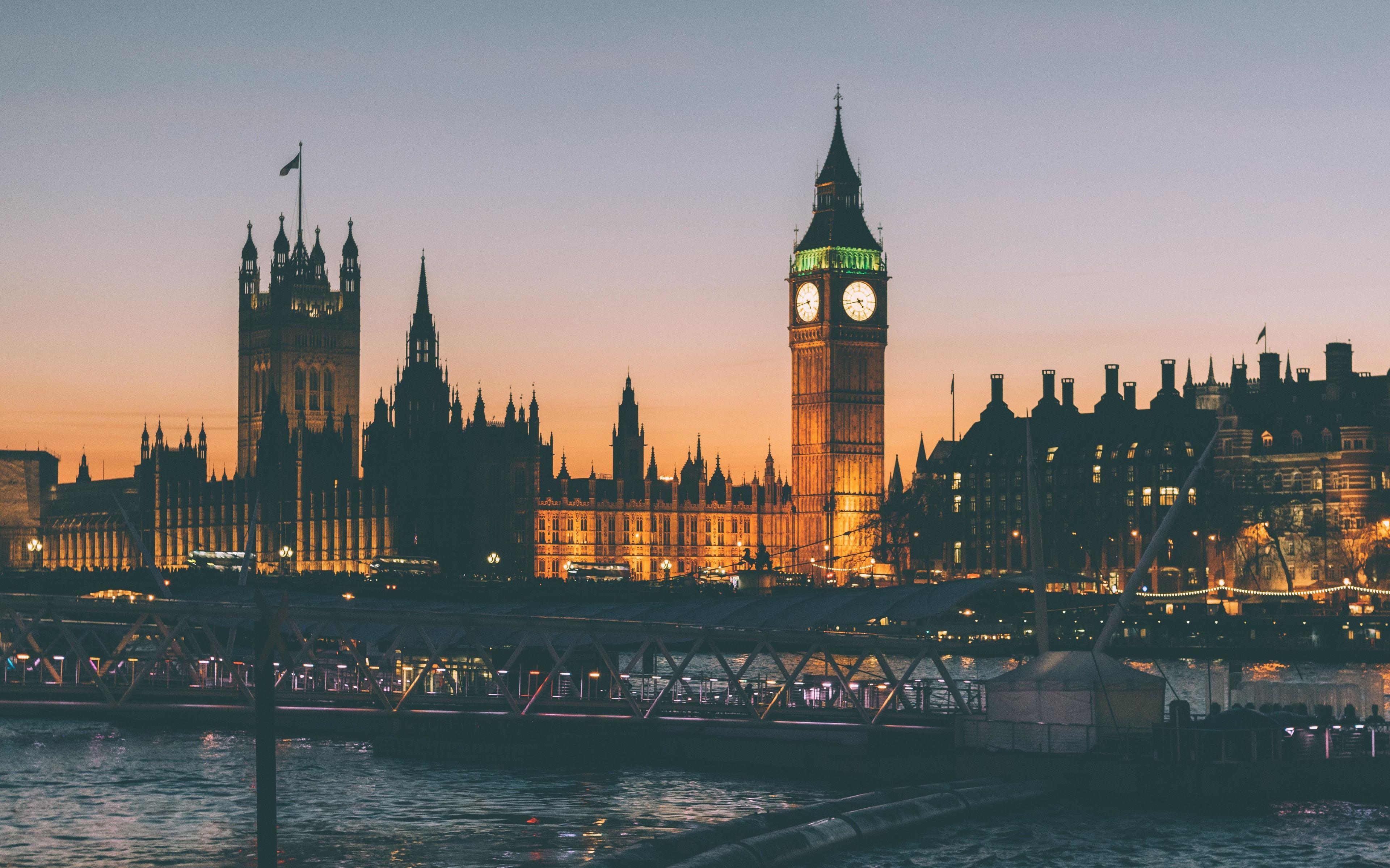 3840x2400 Clock Tower, Architecture, Big Ben, London, Night