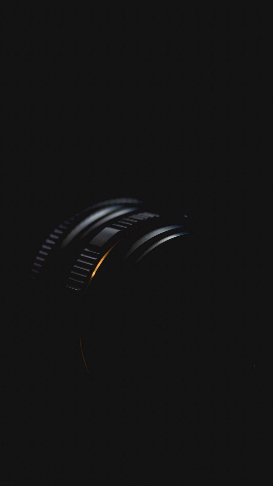 938x1668 Download wallpaper 938x1668 lens, camera, minimalism, dark