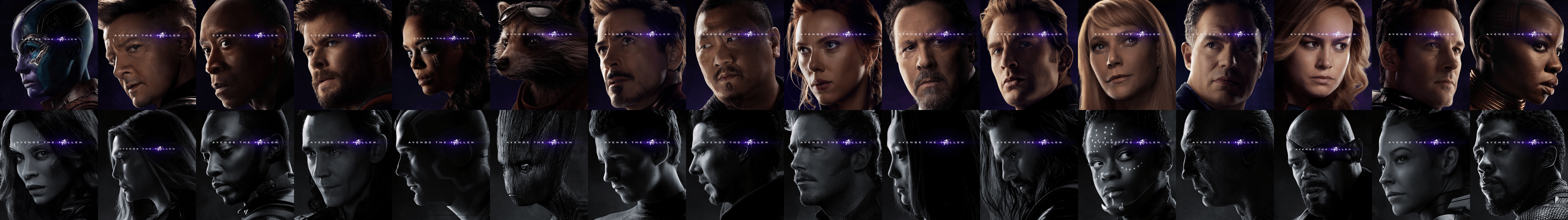 7680x1080 I Made A Quad Monitor Endgame Wallpaper [OC] 7680x1080