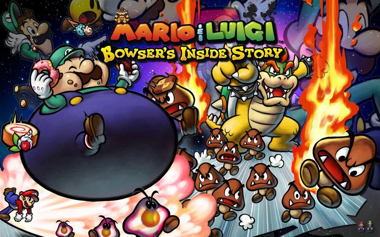 1280x800 Mario & Luigi: Bowser's Inside Story HD Wallpaper