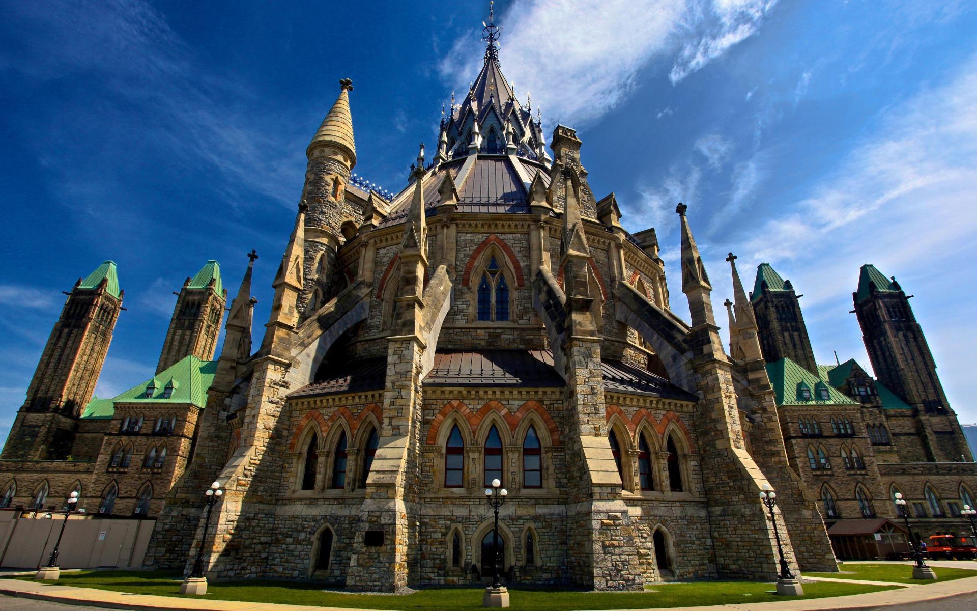 1920x1200 The Library Of Parliament, Ottawa, Canada HD Wallpaper