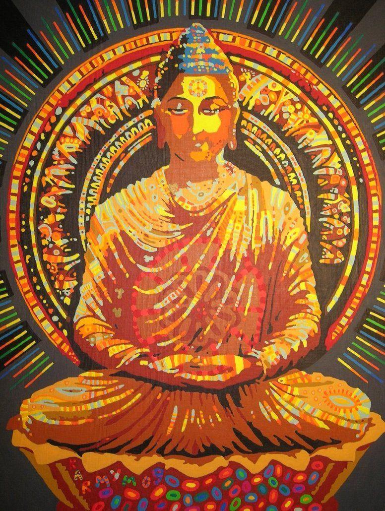 776x1030 Trippy Buddha Wallpaper