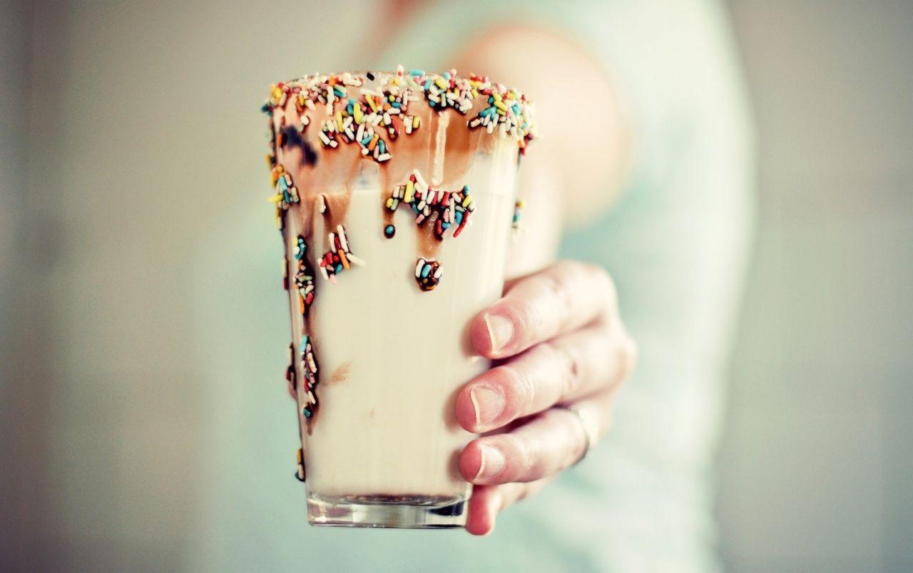 1280x804 Cold Milkshake with Sprinkles wallpaper. Cold Milkshake