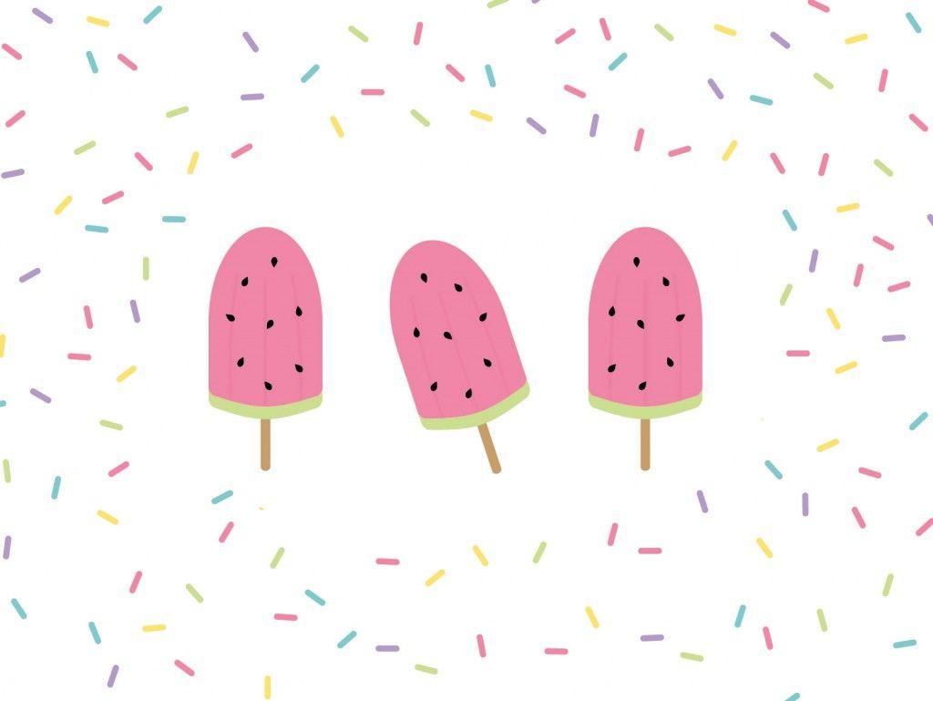 1024x769 Watermelon popsicle desktop wallpaper