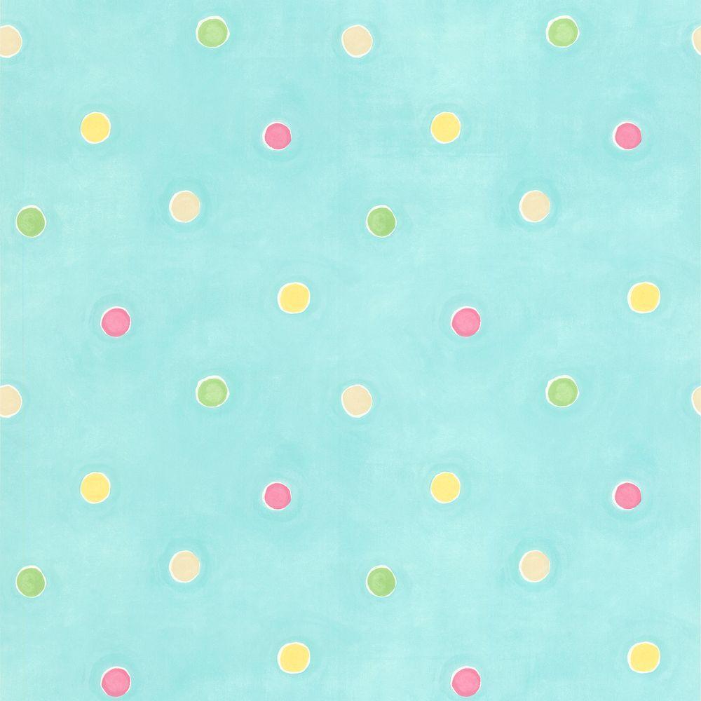 1000x1000 Sprinkles Aqua Polka Dots Wallpaper