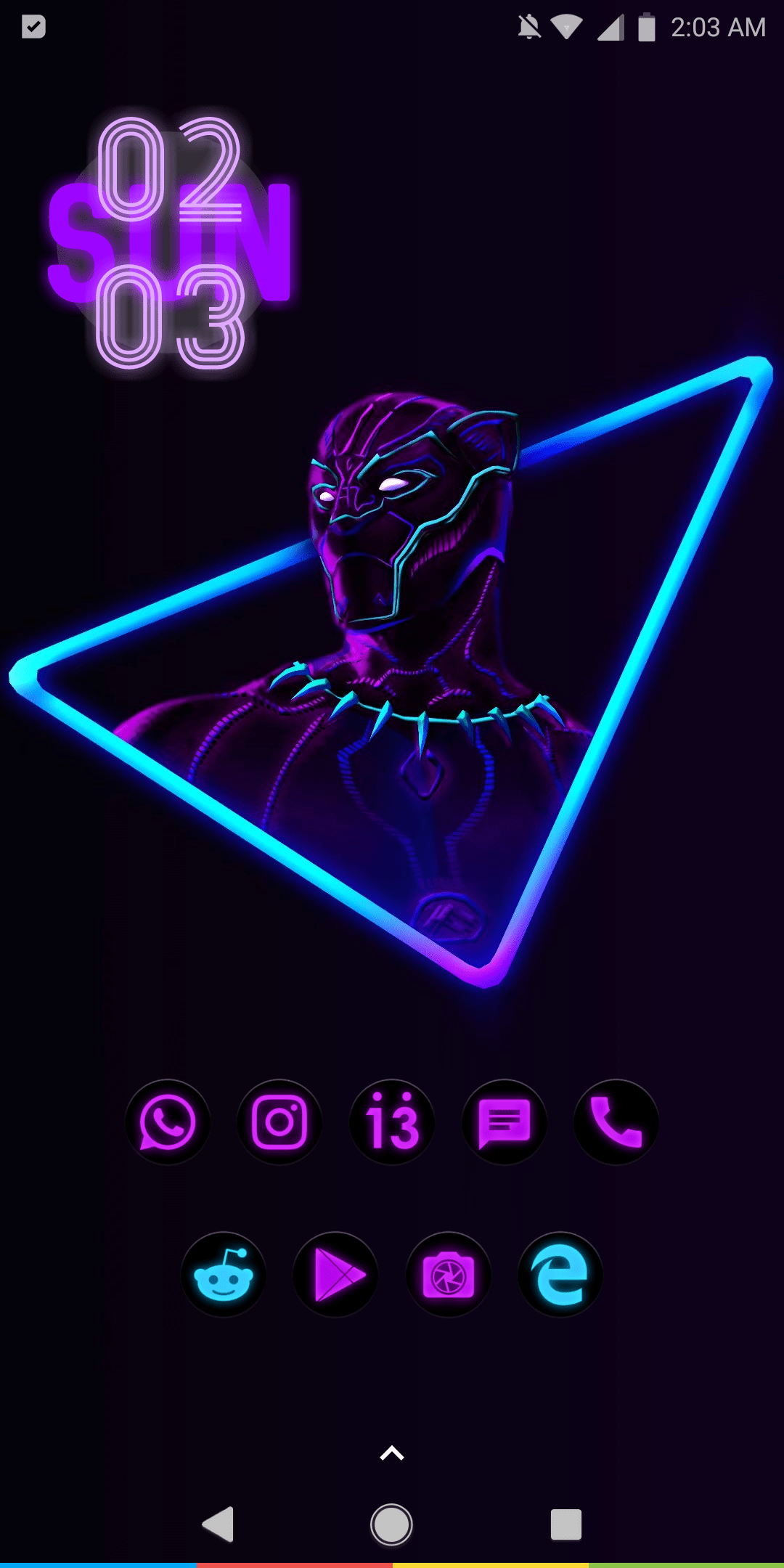 1080x2160 Theme Wakanda Forever