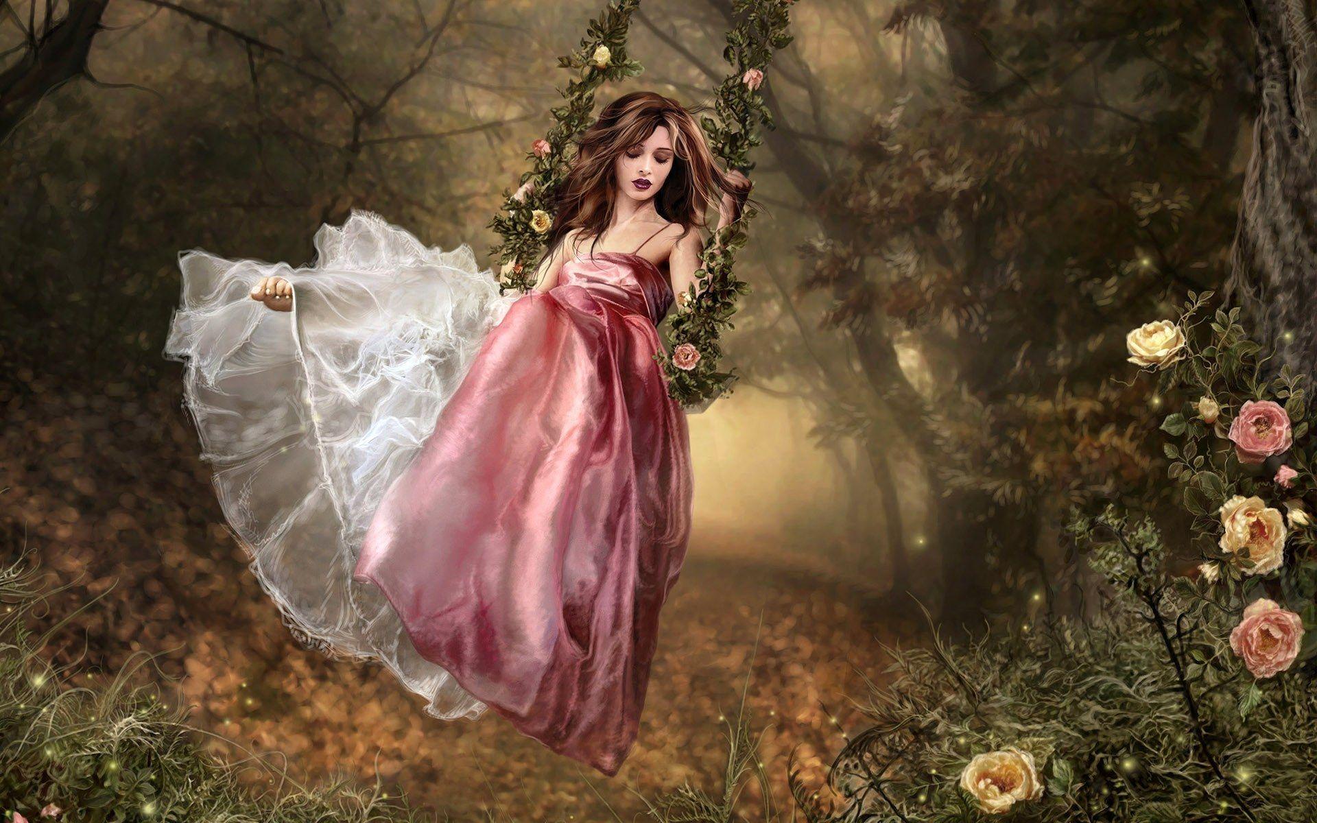 1920x1200 Fantasy girl desktop PC and Mac wallpaper