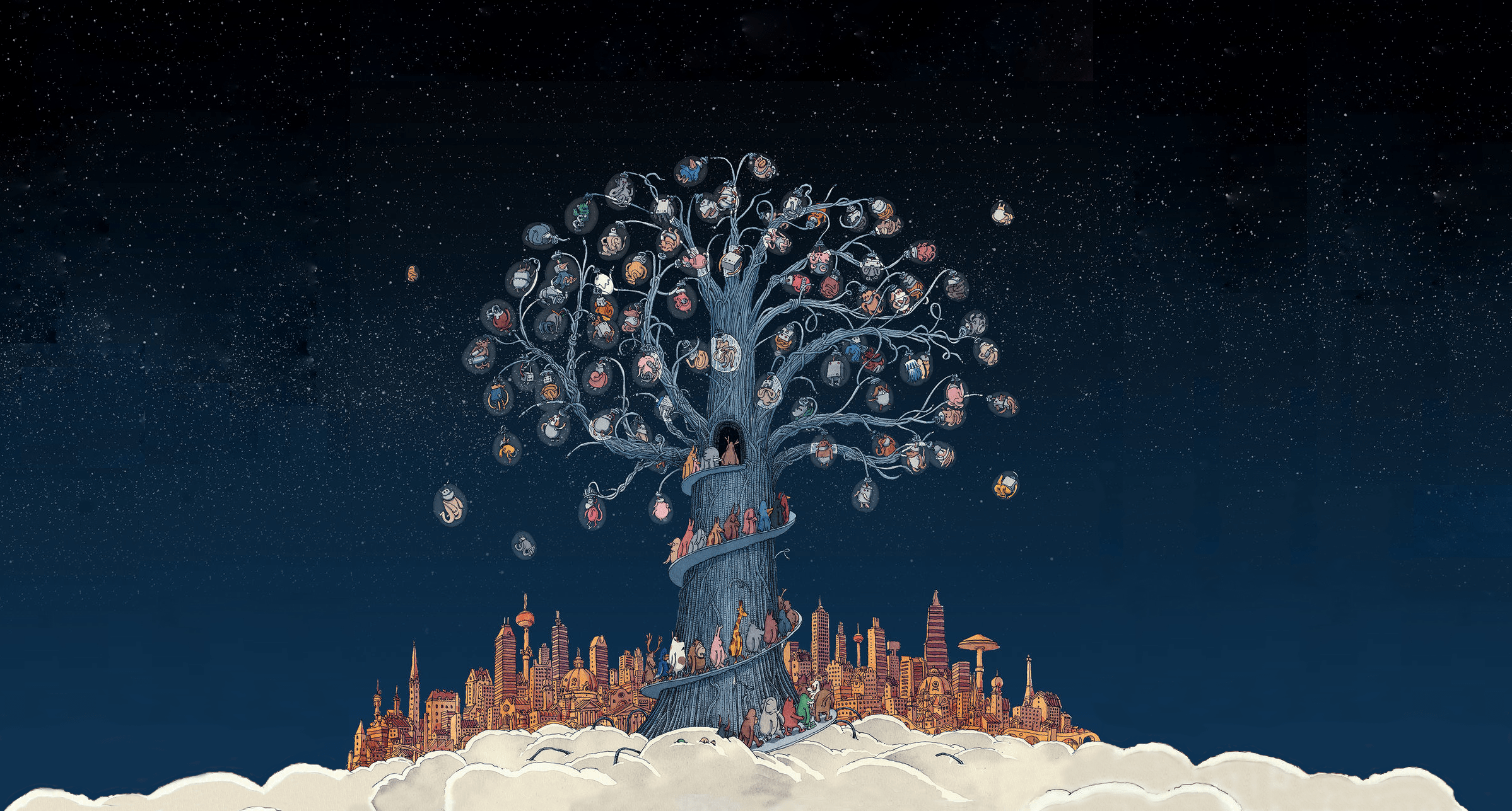 2397x1287 Artificial Selection Instrumental Desktop Wallpaper (2397 x 1287)