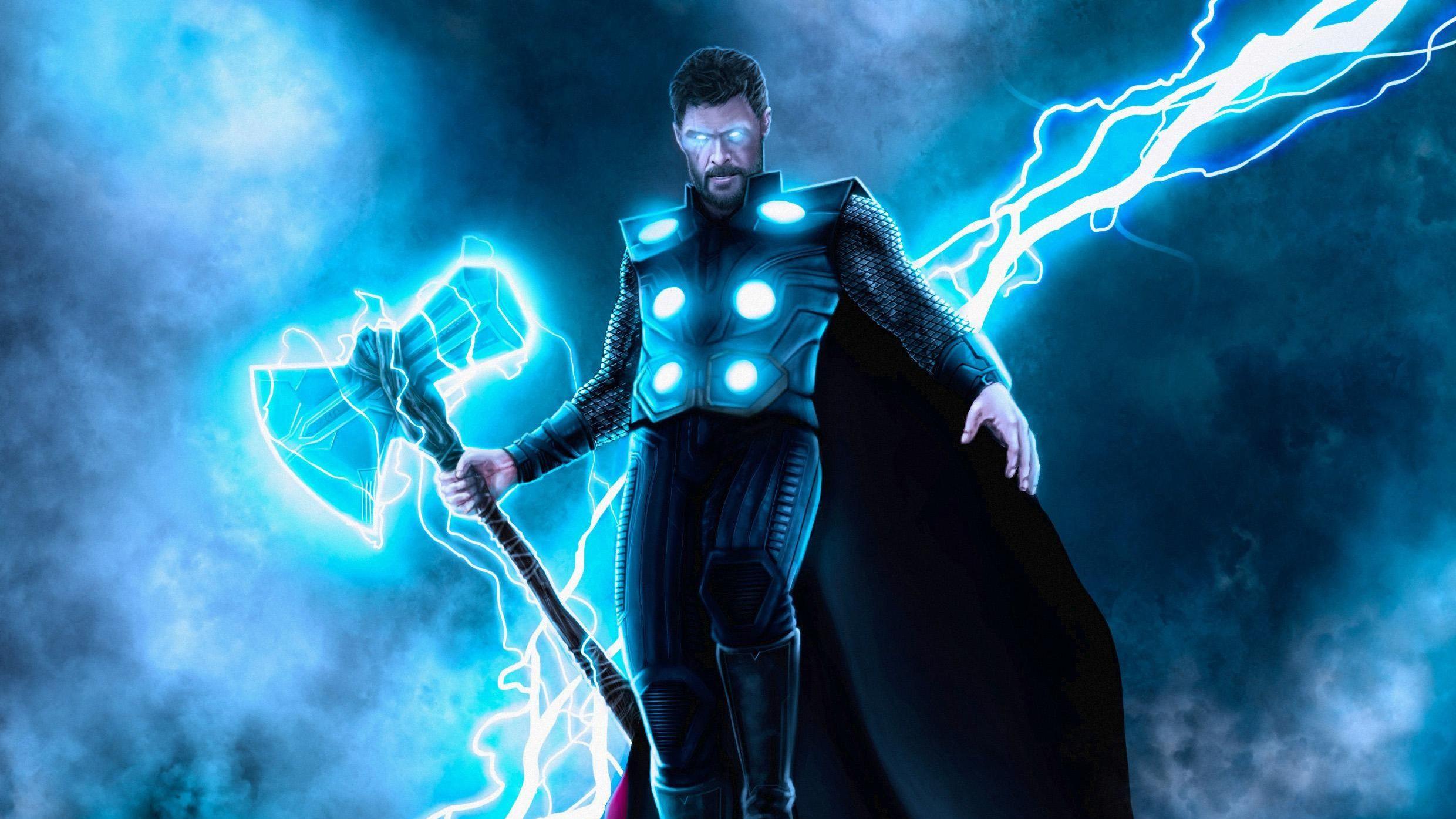 2480x1395 #thor, #hd, #superheroes, #artwork, #digital art