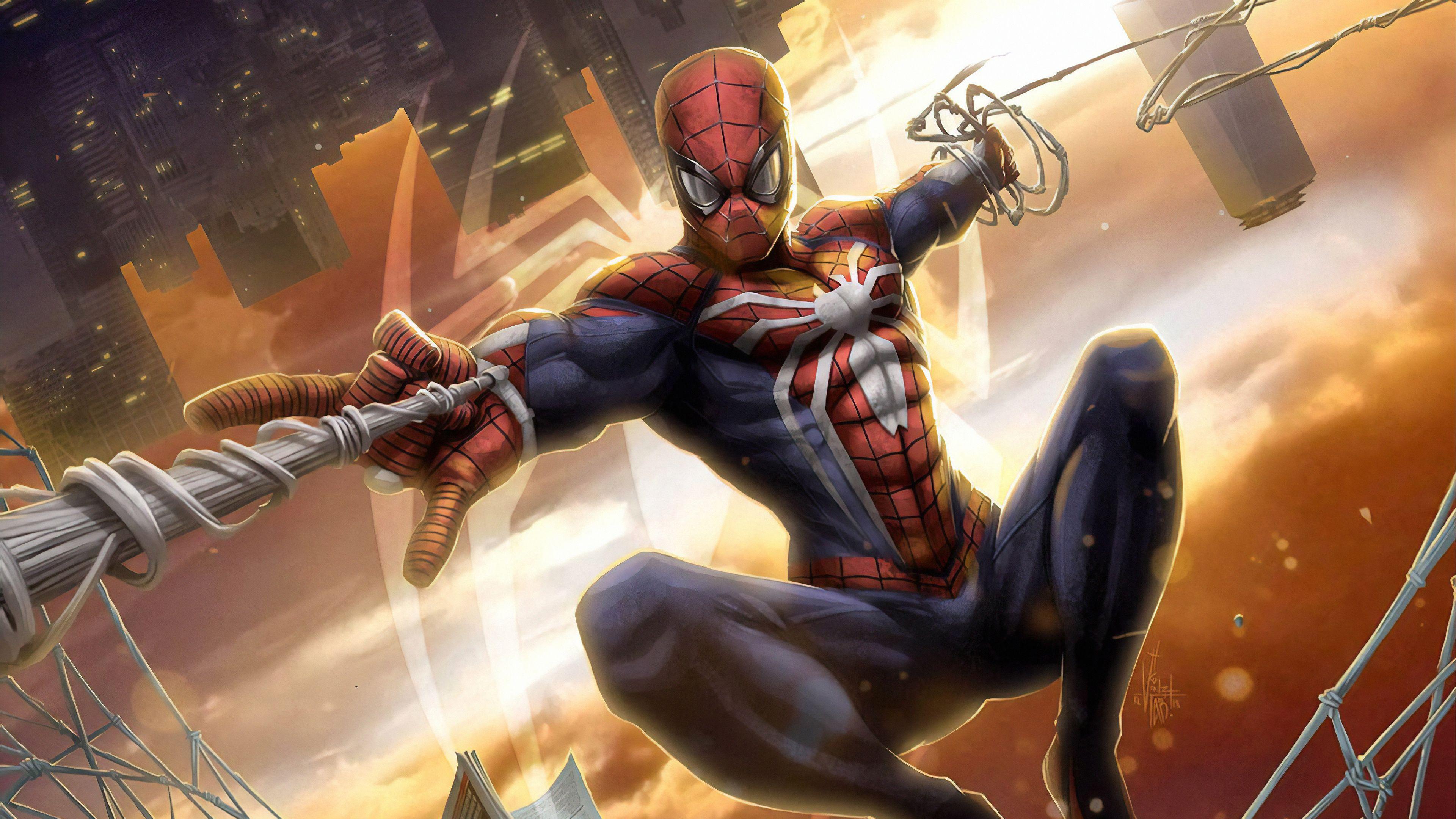 3840x2160 Truyện tranh Spider Man Marvel Truyện tranh Thor HD Hình nền