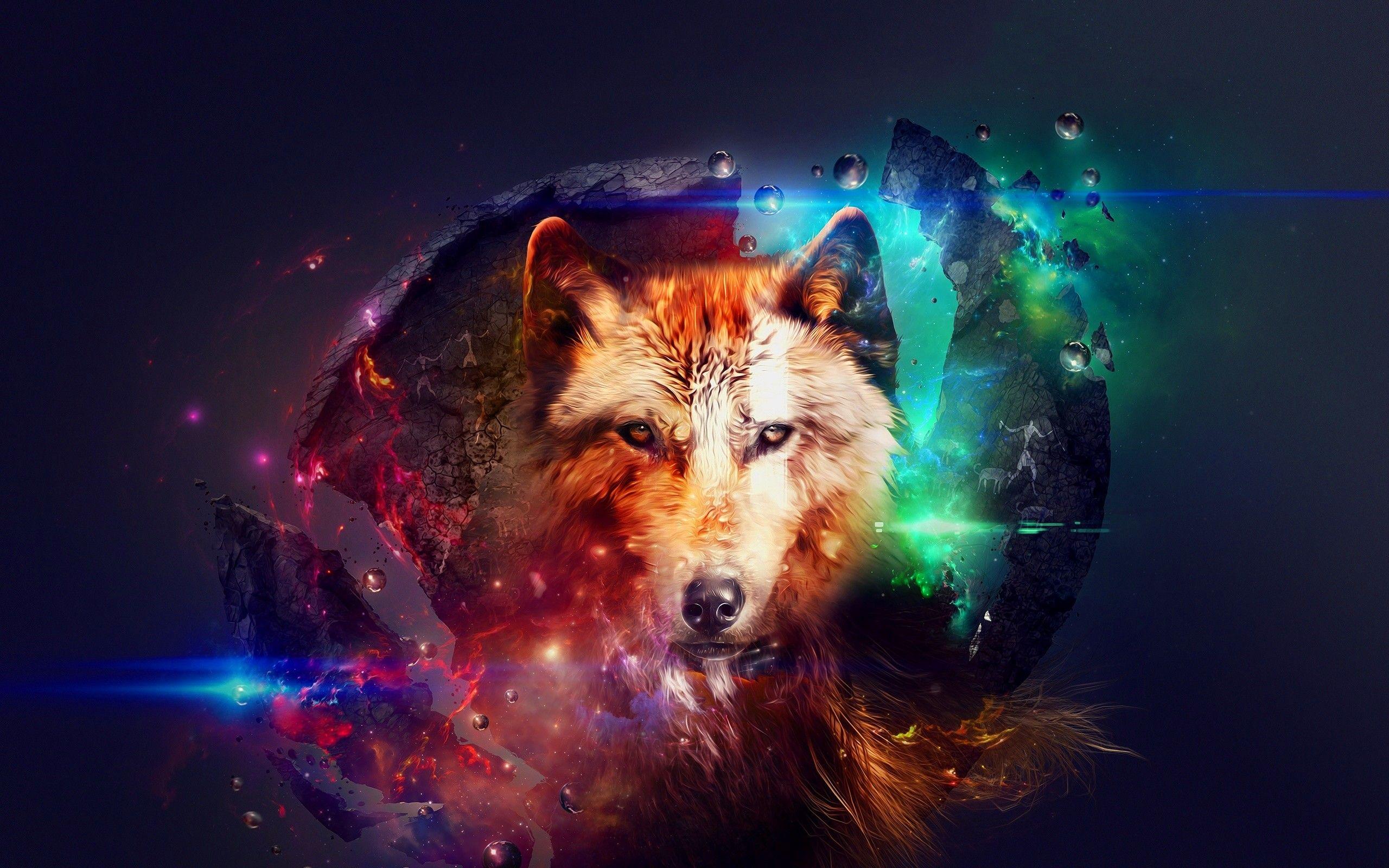 Galaxy Wolf Wallpapers - Top Free Galaxy Wolf Backgrounds - WallpaperAccess