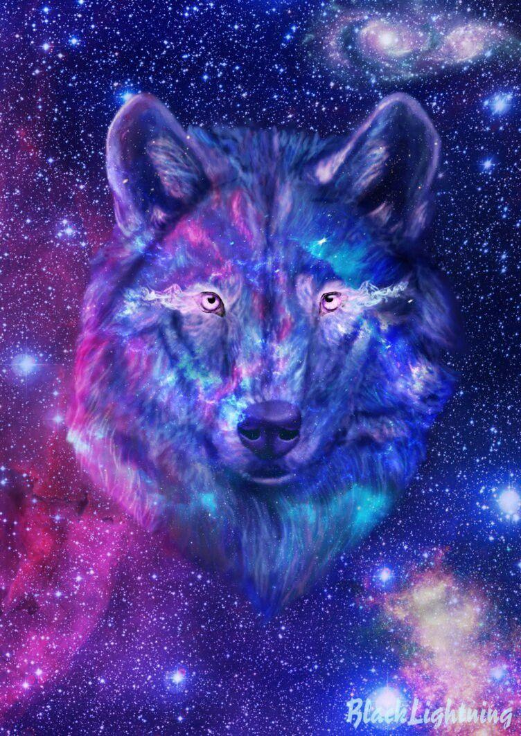 Galaxy Wolf Wallpapers - Top Free Galaxy Wolf Backgrounds - WallpaperAccess