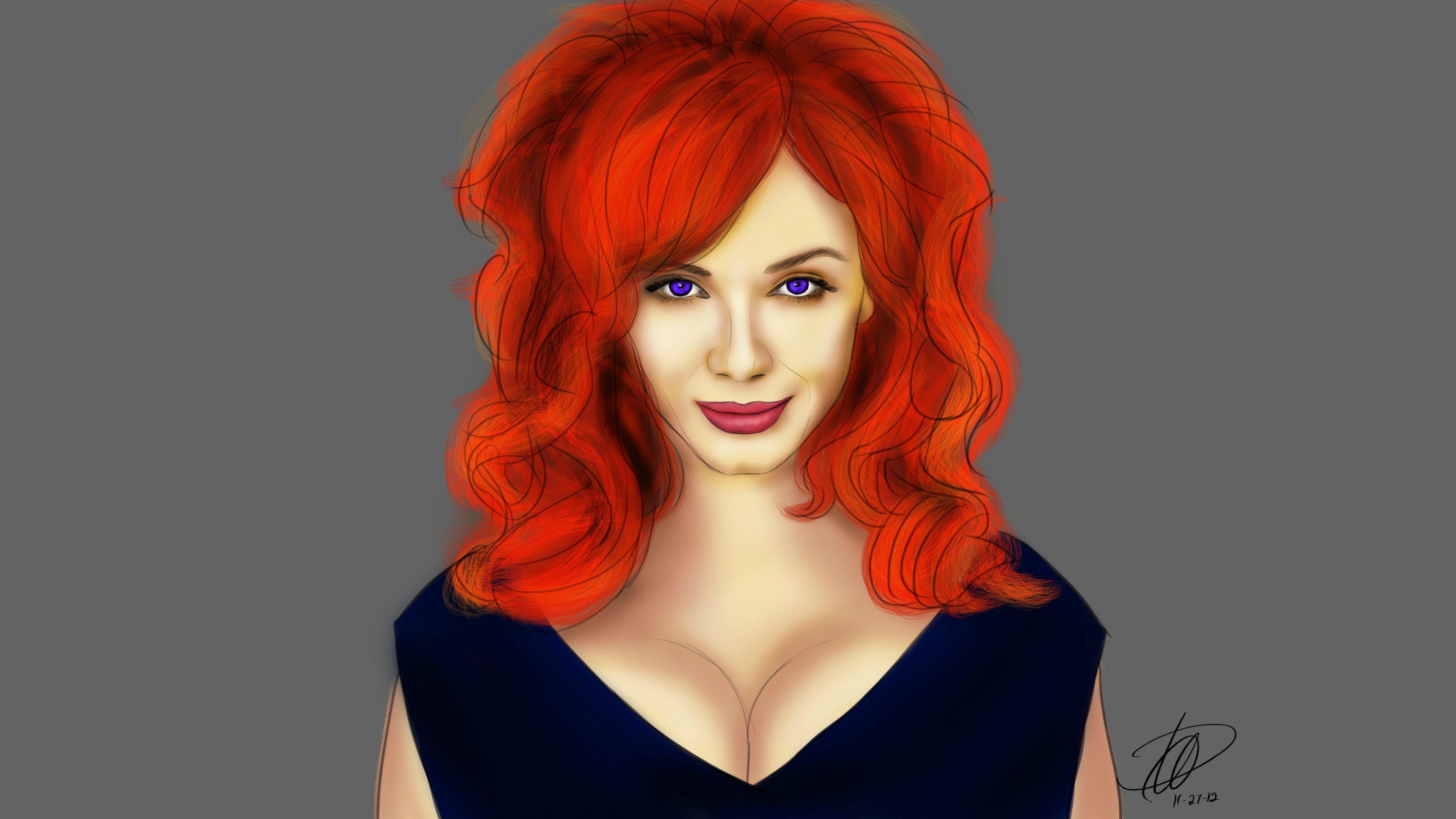 3840x2160 Christina Hendricks 4k Ultra HD Wallpaper. Background Image