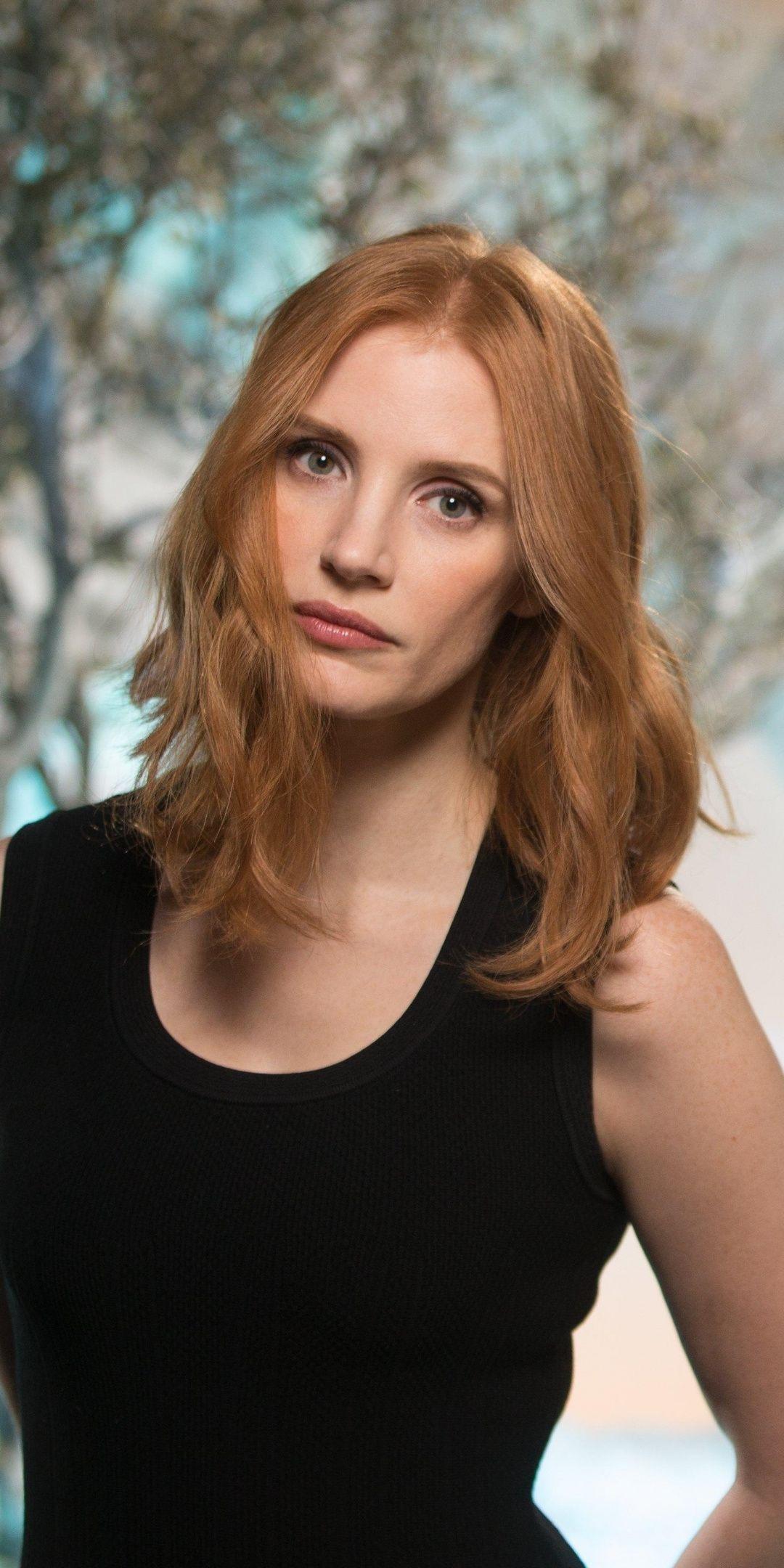 1080x2160 Curious, celebrity, Jessica Chastain, red head, 1080x2160