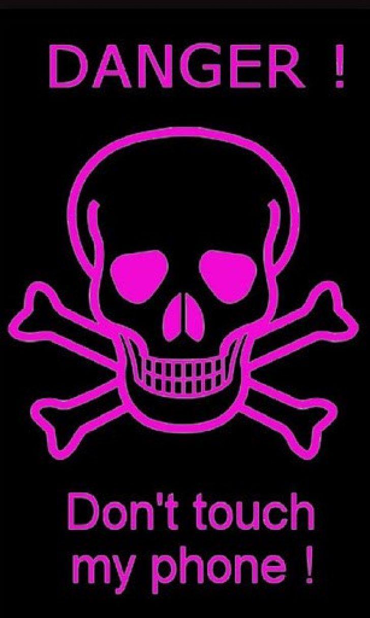 728x1214 don't touch my phone wallpaper HD