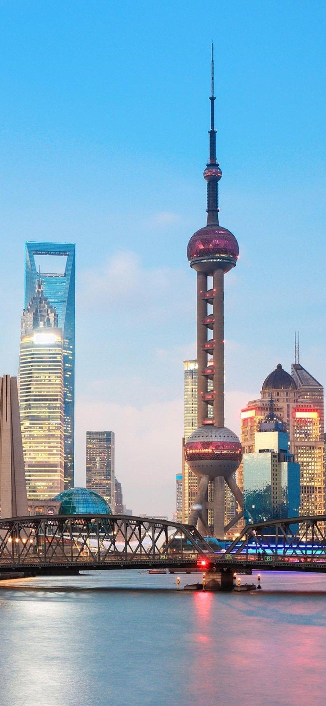 1125x2436 Shanghai Cityscape iPhone XS, iPhone iPhone X HD