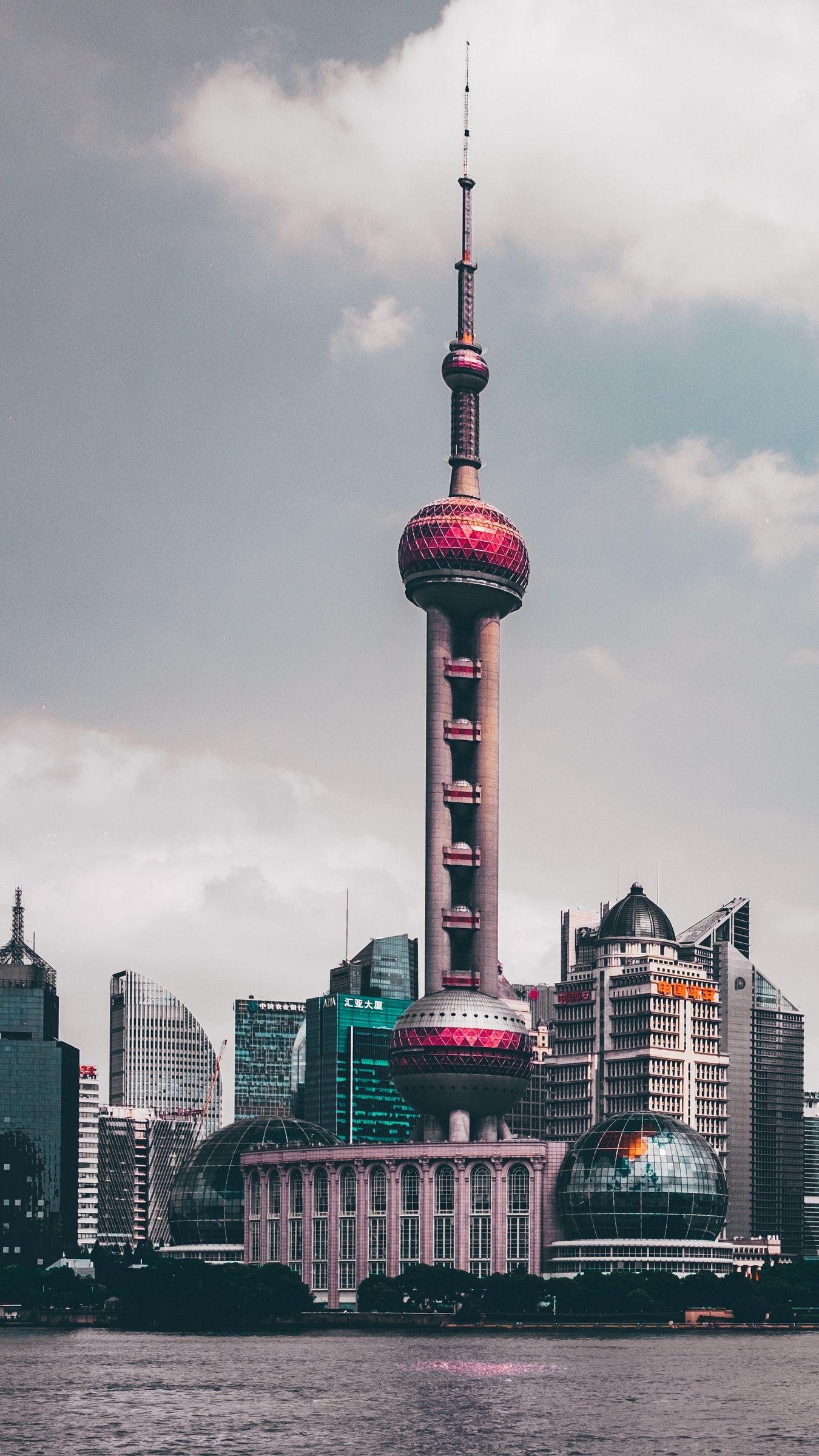 1350x2400 Download wallpaper 1350x2400 shanghai, china, skyscrapers