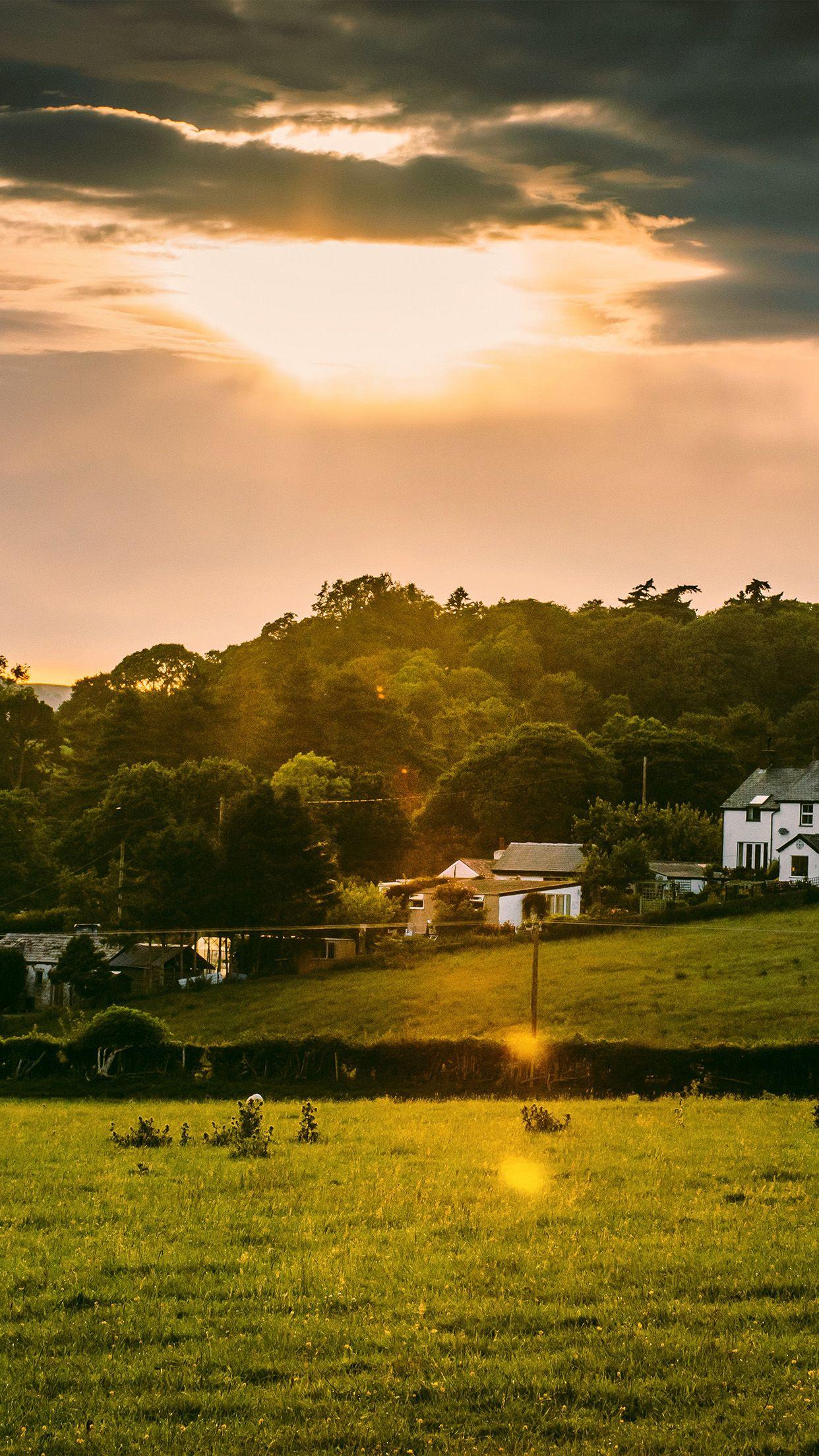 1242x2208 Peace Town House Nature Wallpaper