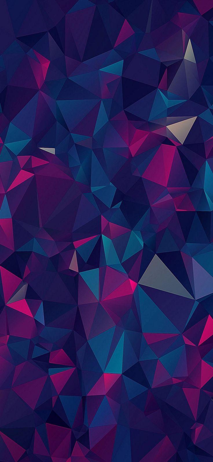 736x1593 iOS iPhone X, purple, blue, clean, simple, abstract