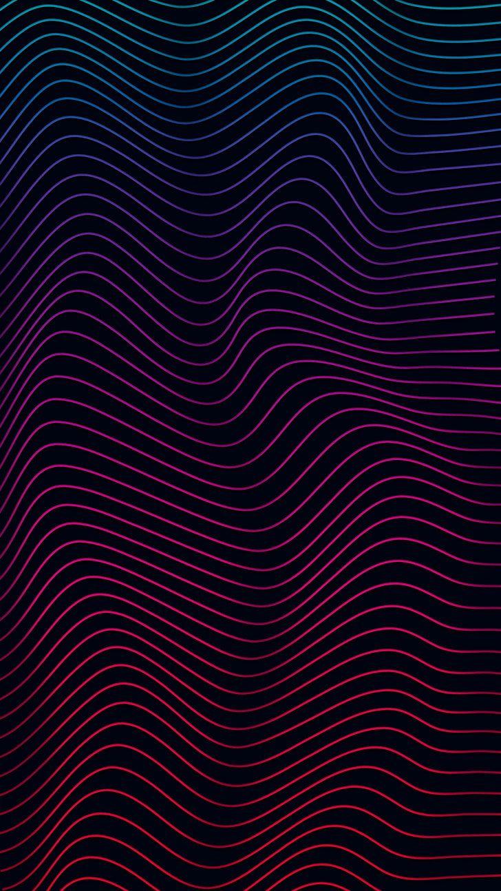 728x1294 HD wallpaper: pink and green wave wallpaper, Photohop, waves
