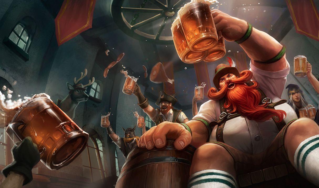 1215x717 Oktoberfest Gragas Skin of Legends Wallpaper