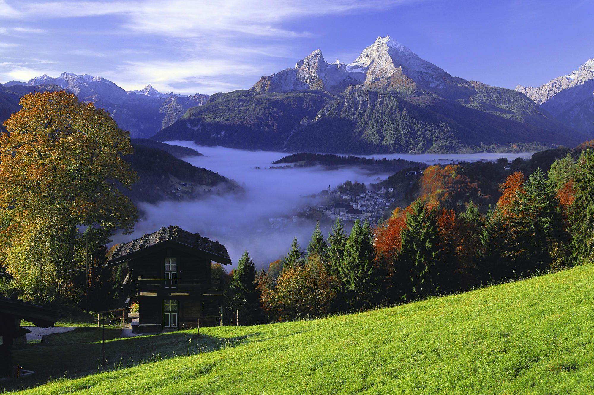 Mountains, Mountain, Alps, Bavaria, Germany, Lake, HD wallpaper | Peakpx