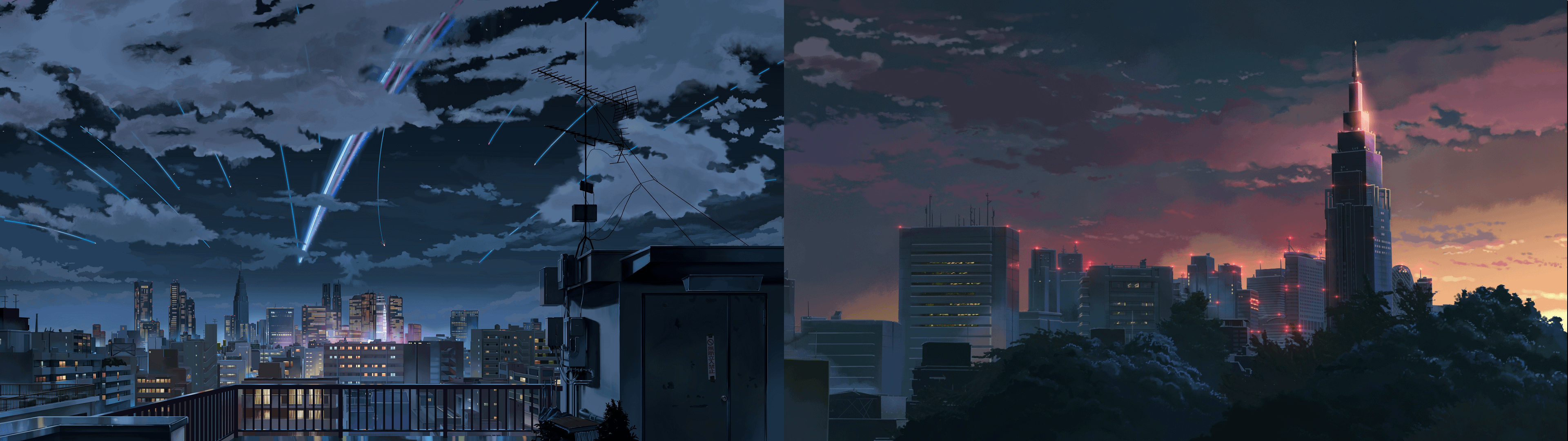 3840x1080 Your Name'' background art 3840x1080